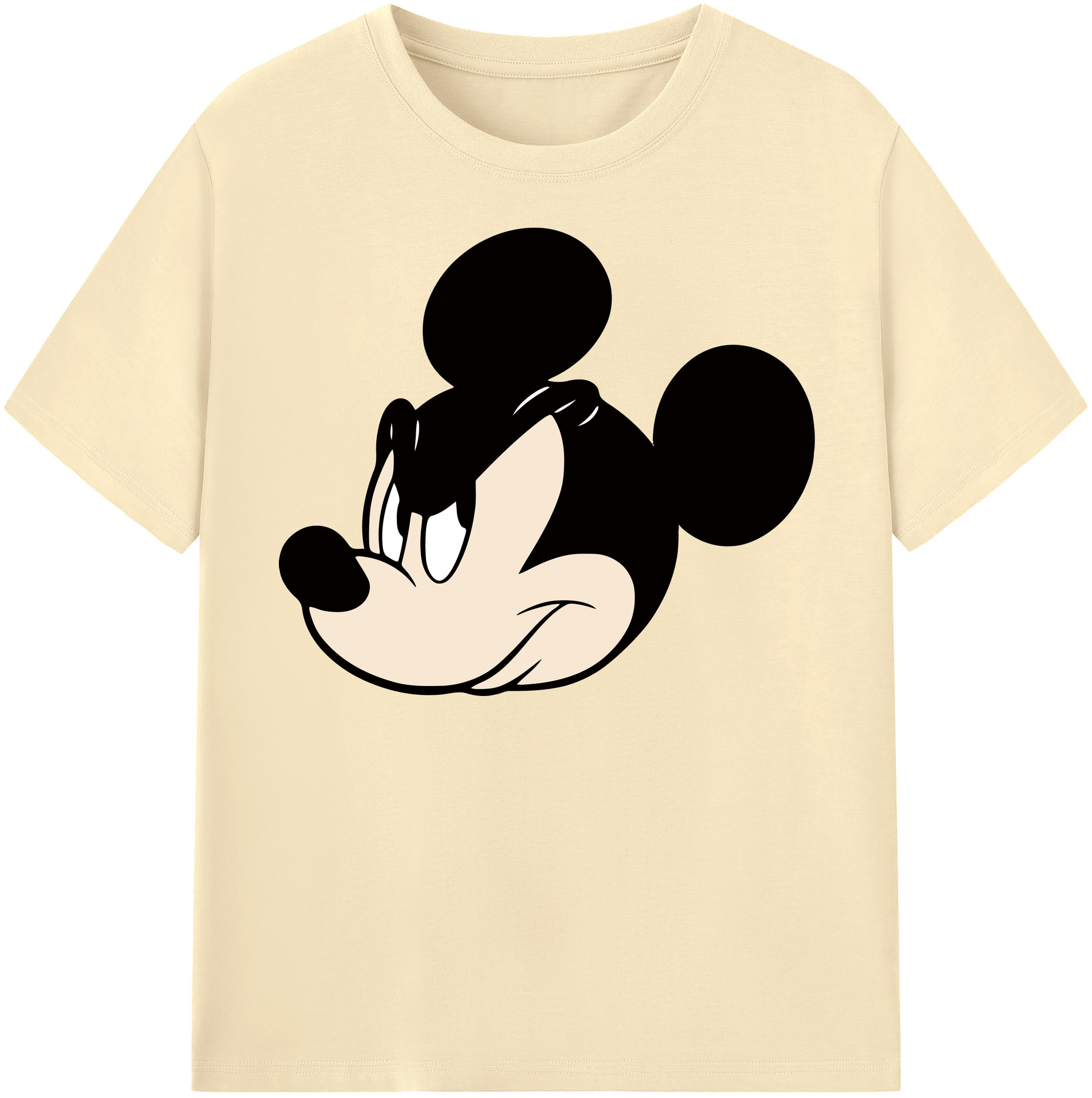（画像用） ミッキーマウス Mickey Mouse 綿100％半袖Tシャツ（フロントプリント）