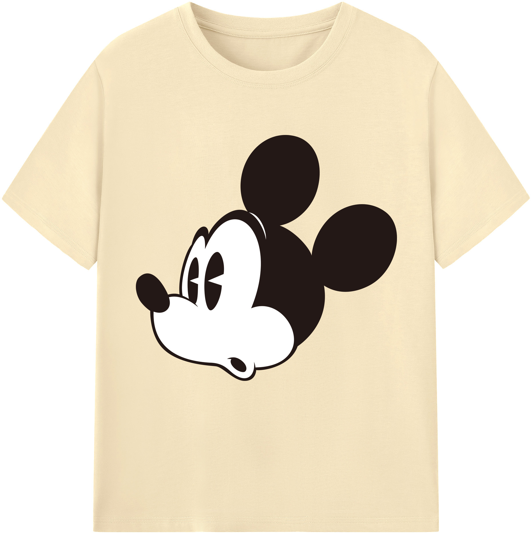 （画像用） ミッキーマウス Mickey Mouse 綿100％半袖Tシャツ（フロントプリント）