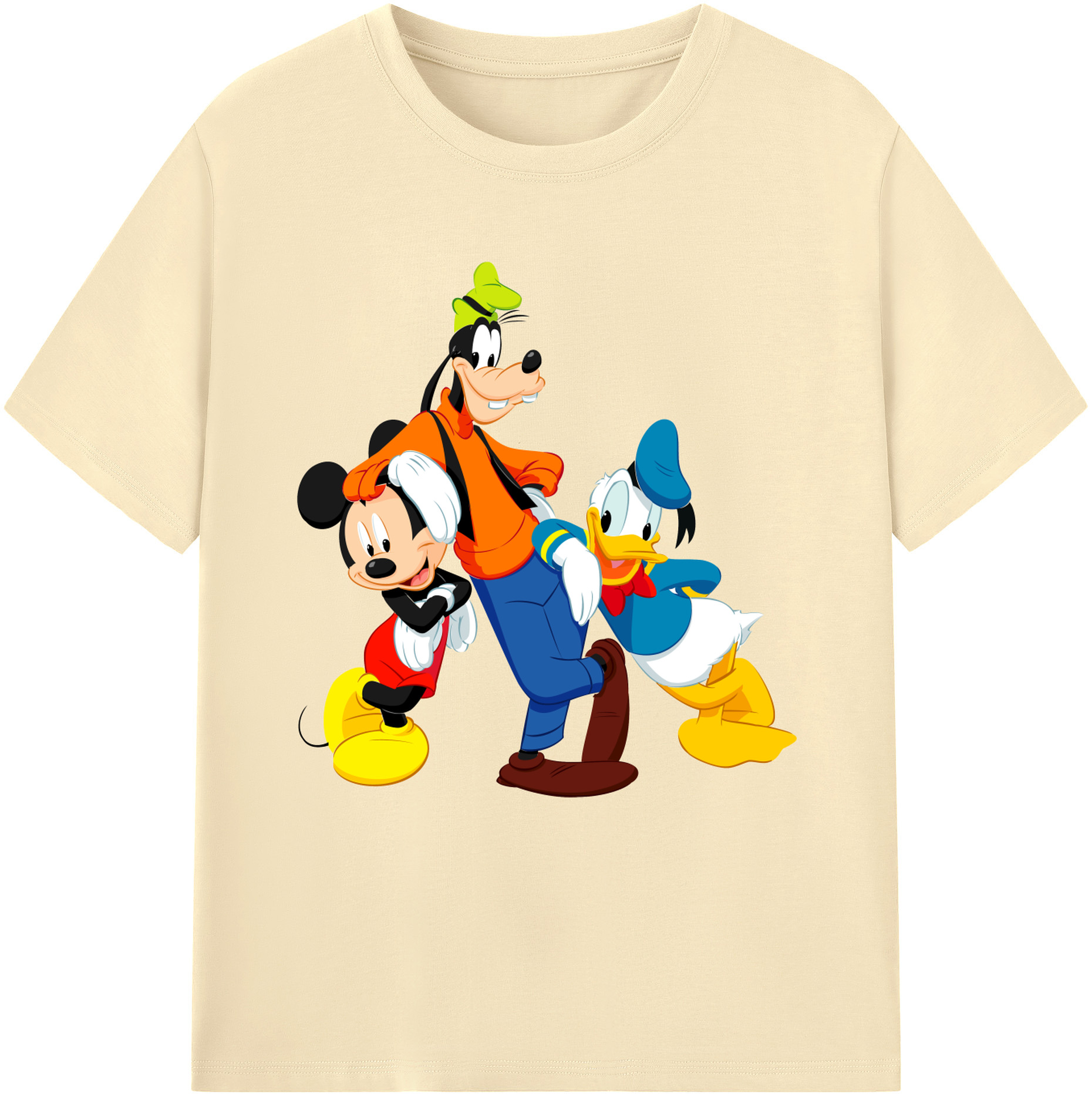 （画像用） ミッキーマウス Mickey Mouse 綿100％半袖Tシャツ（フロントプリント）