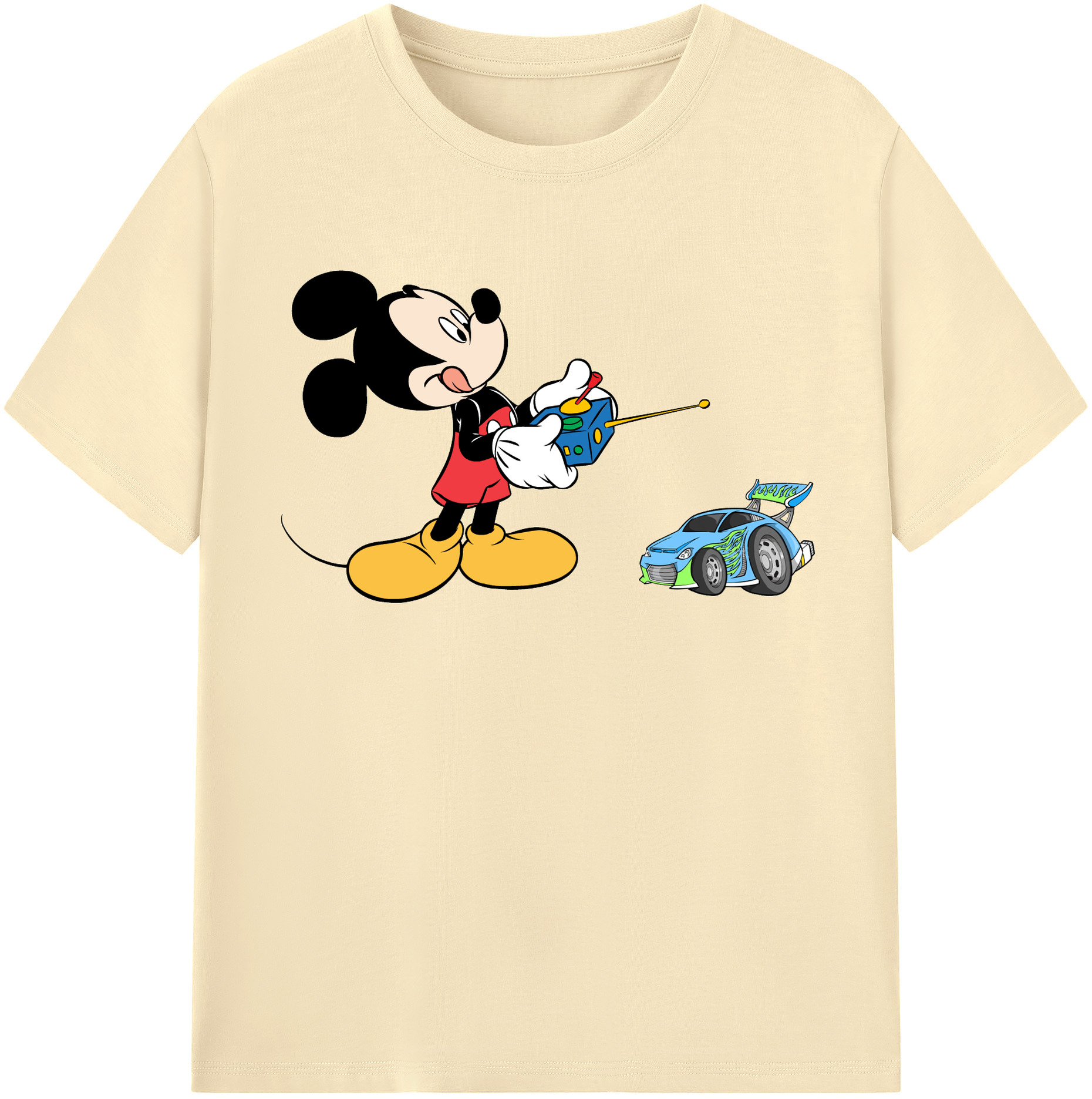 （画像用） ミッキーマウス Mickey Mouse 綿100％半袖Tシャツ（フロントプリント）