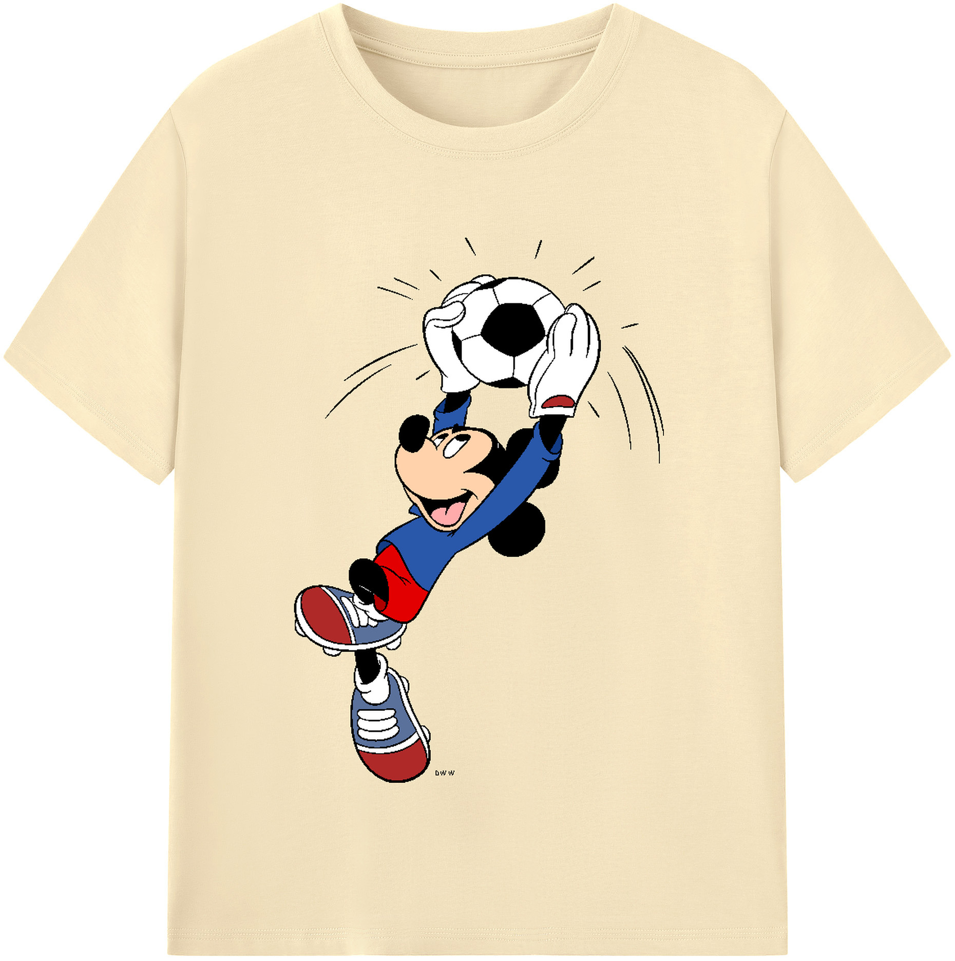 （画像用） ミッキーマウス Mickey Mouse 綿100％半袖Tシャツ（フロントプリント）