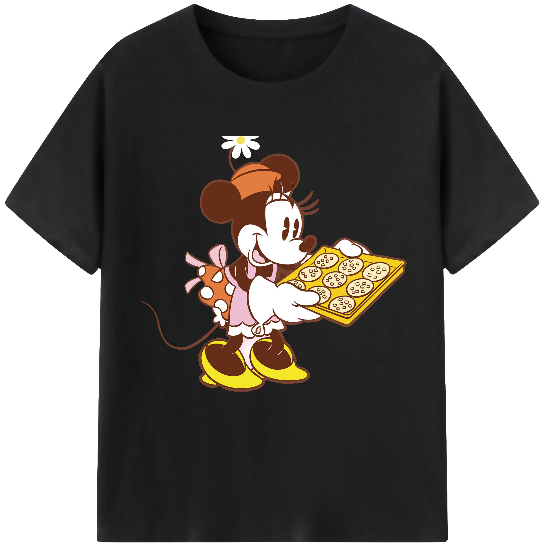 （画像用） ミッキーマウス Mickey Mouse 綿100％半袖Tシャツ（フロントプリント）
