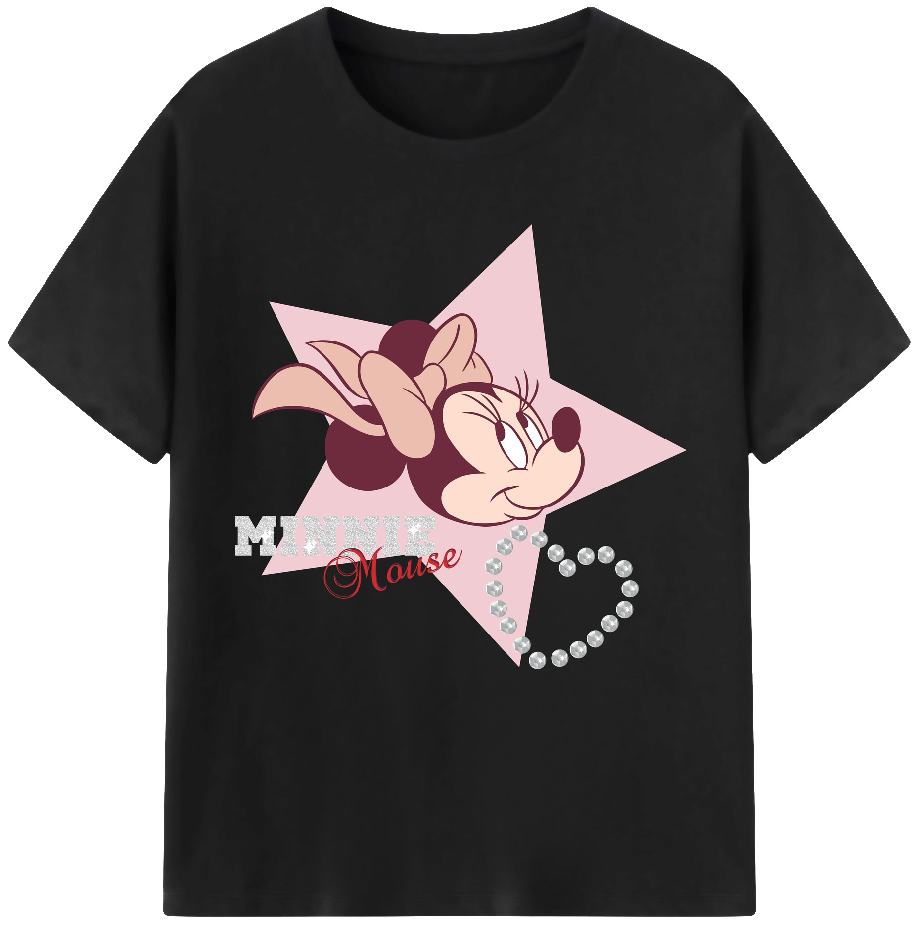 （画像用） ミッキーマウス Mickey Mouse 綿100％半袖Tシャツ（フロントプリント）