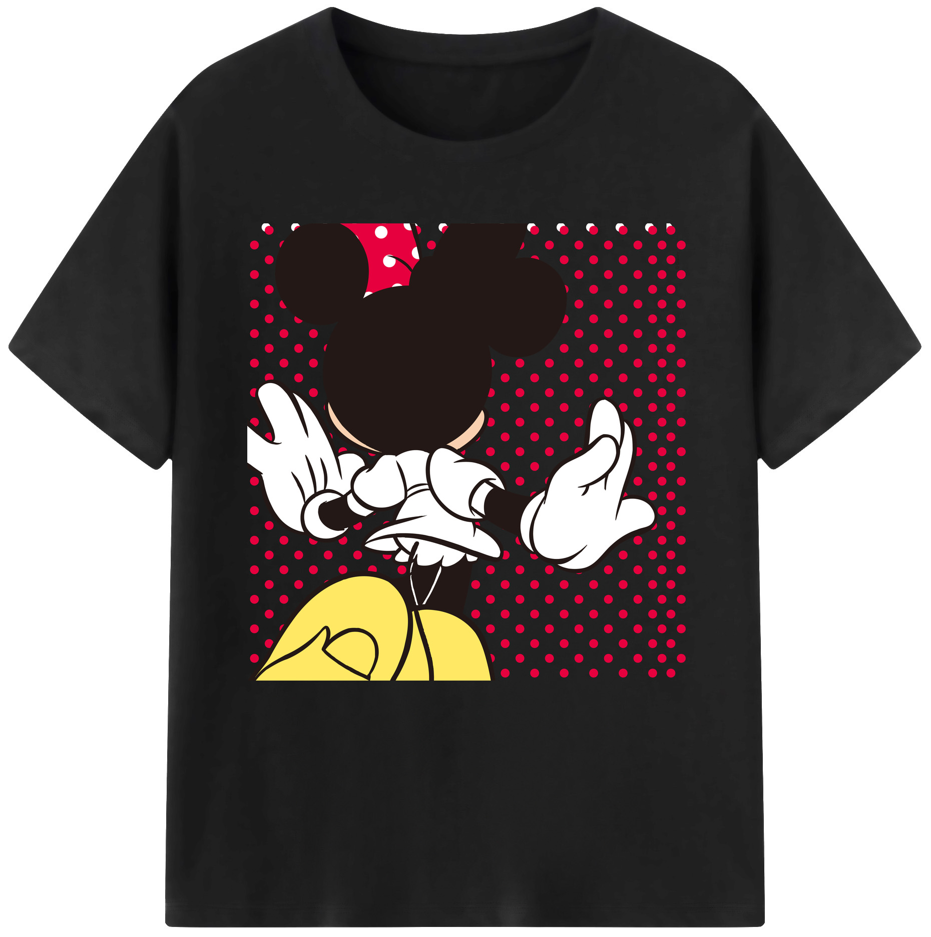（画像用） ミッキーマウス Mickey Mouse 綿100％半袖Tシャツ（フロントプリント）
