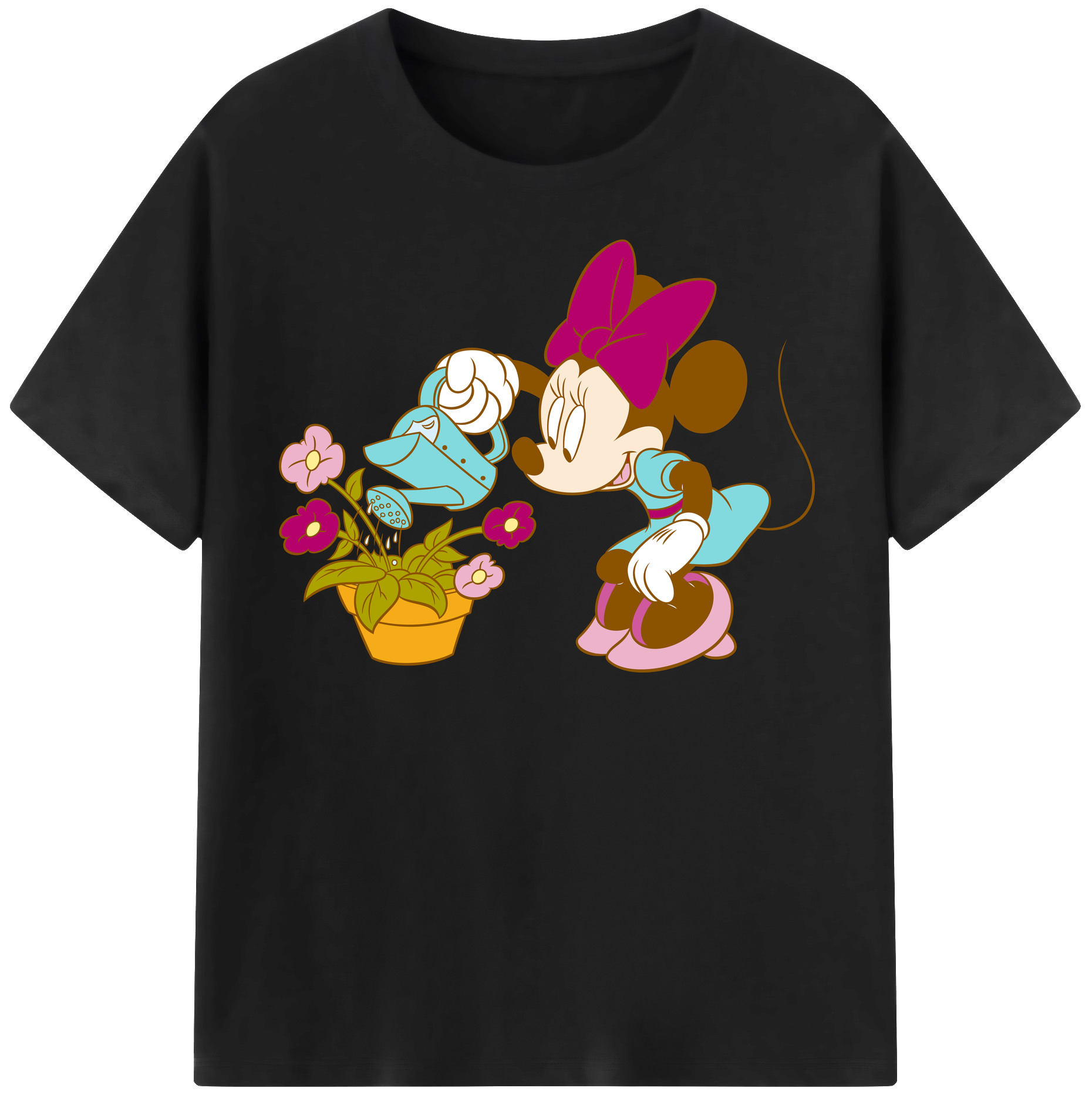 （画像用） ミッキーマウス Mickey Mouse 綿100％半袖Tシャツ（フロントプリント）