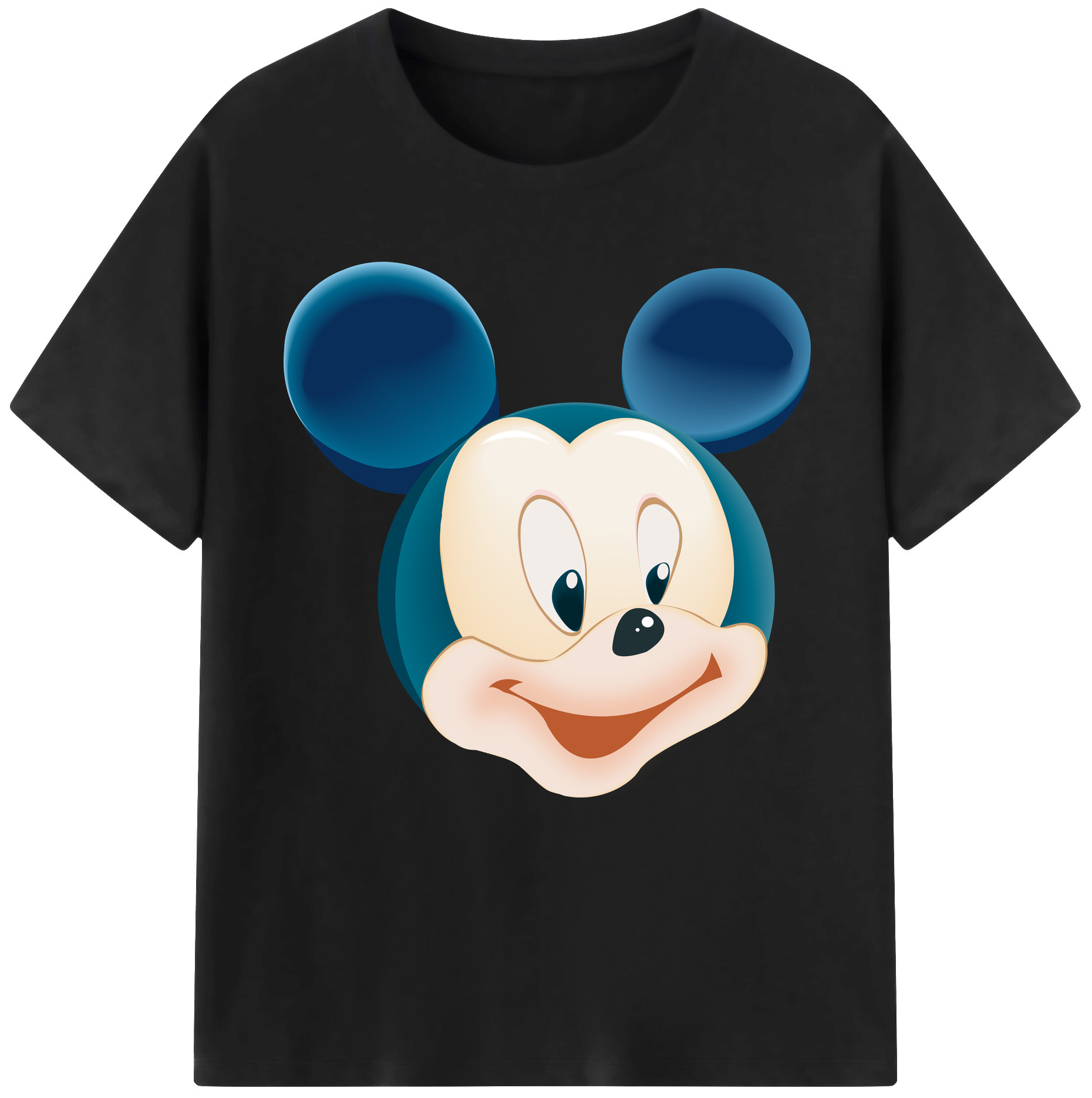 （画像用） ミッキーマウス Mickey Mouse 綿100％半袖Tシャツ（フロントプリント）