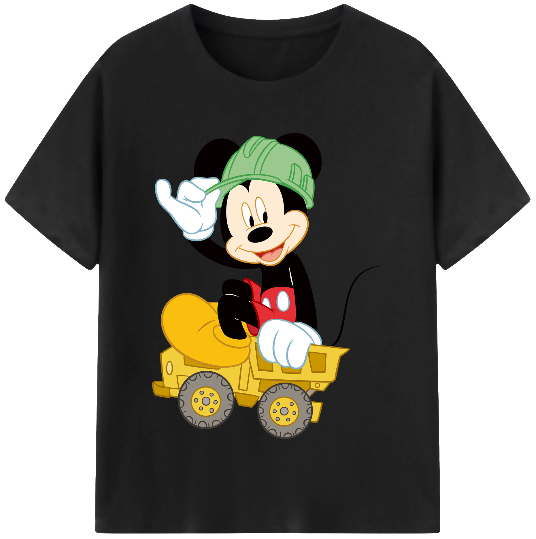 （画像用） ミッキーマウス Mickey Mouse 綿100％半袖Tシャツ（フロントプリント）