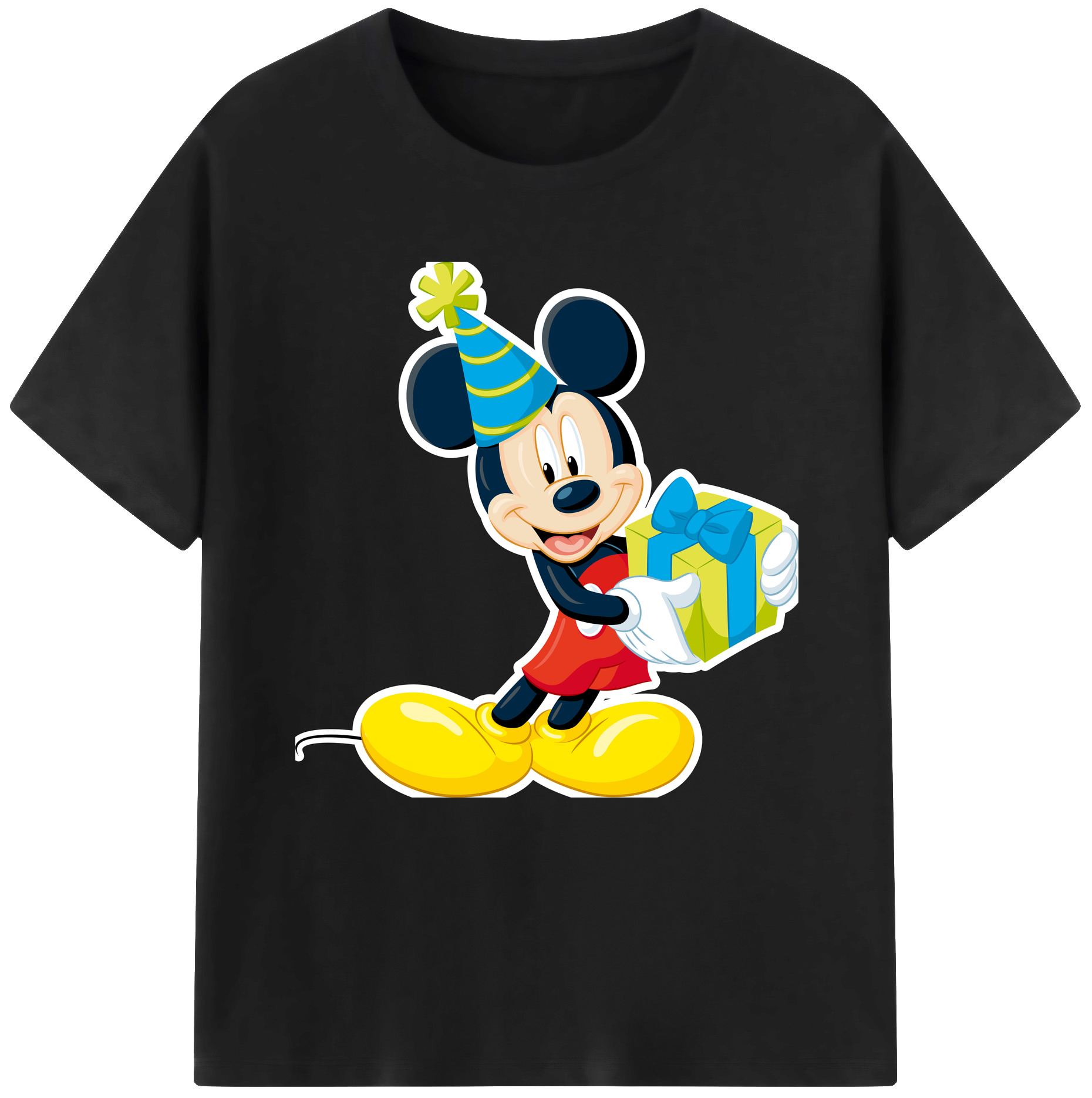 （画像用） ミッキーマウス Mickey Mouse 綿100％半袖Tシャツ（フロントプリント）