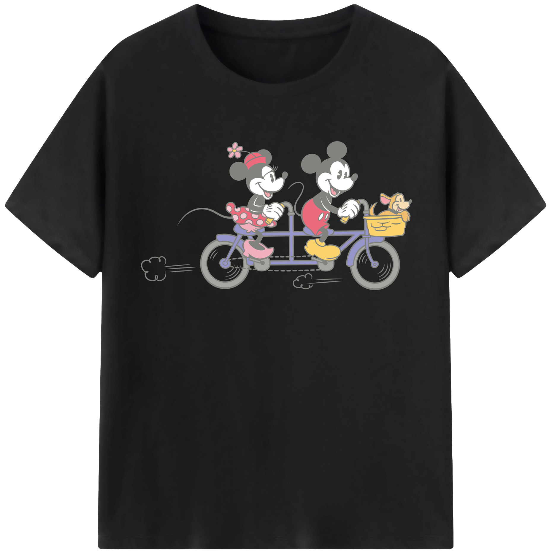 （画像用） ミッキーマウス Mickey Mouse 綿100％半袖Tシャツ（フロントプリント）