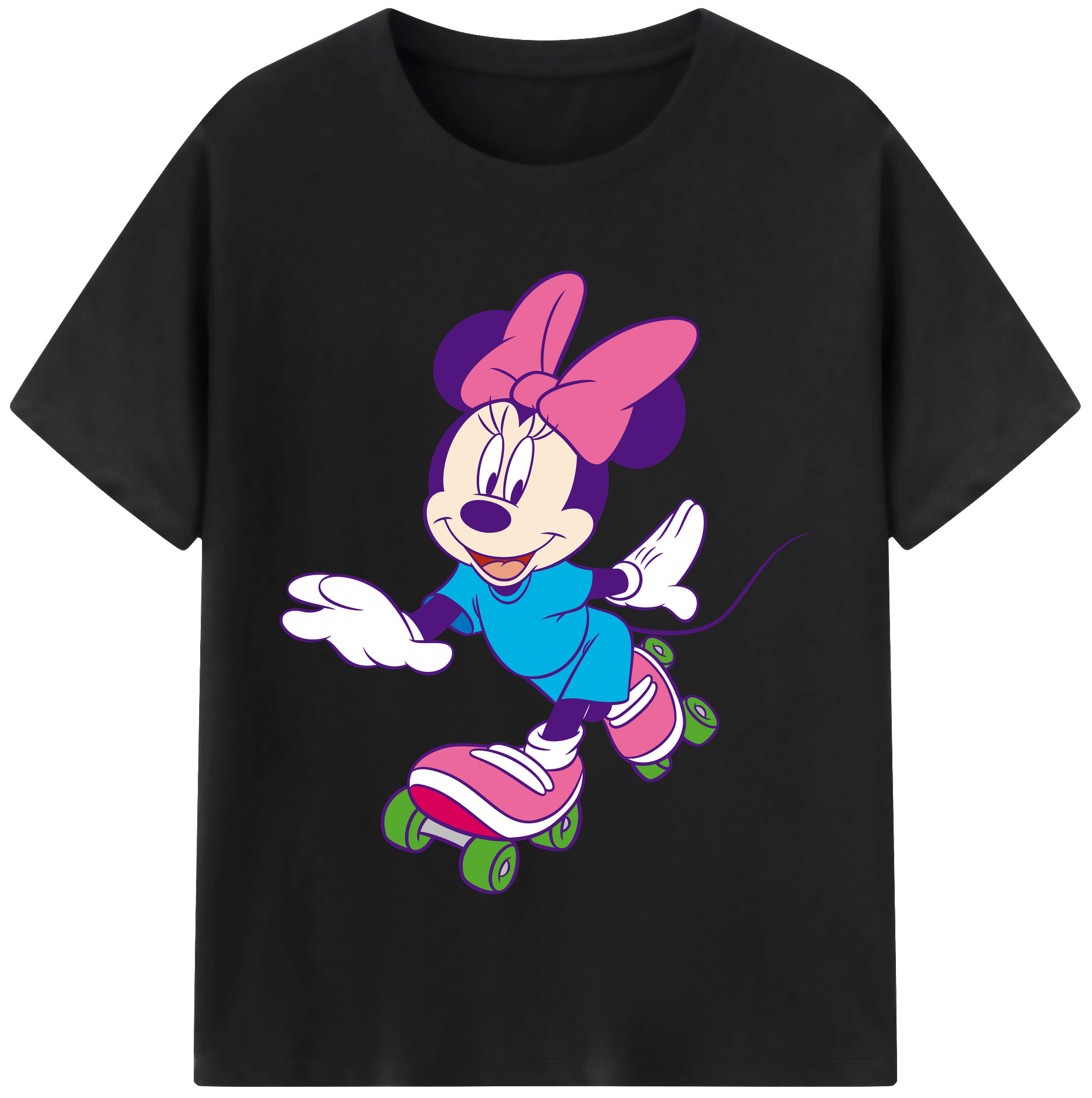 （画像用） ミッキーマウス Mickey Mouse 綿100％半袖Tシャツ（フロントプリント）