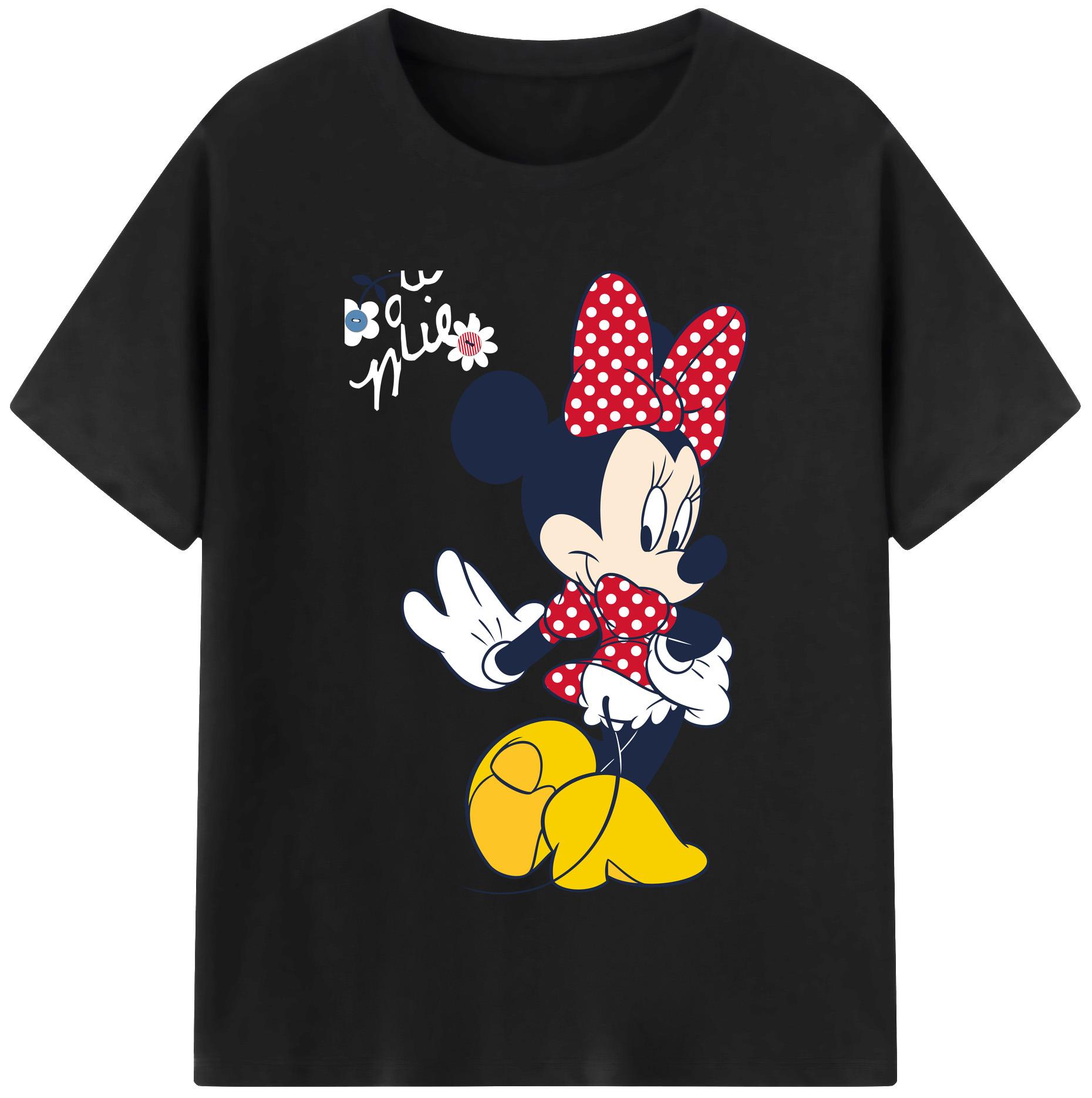 （画像用） ミッキーマウス Mickey Mouse 綿100％半袖Tシャツ（フロントプリント）