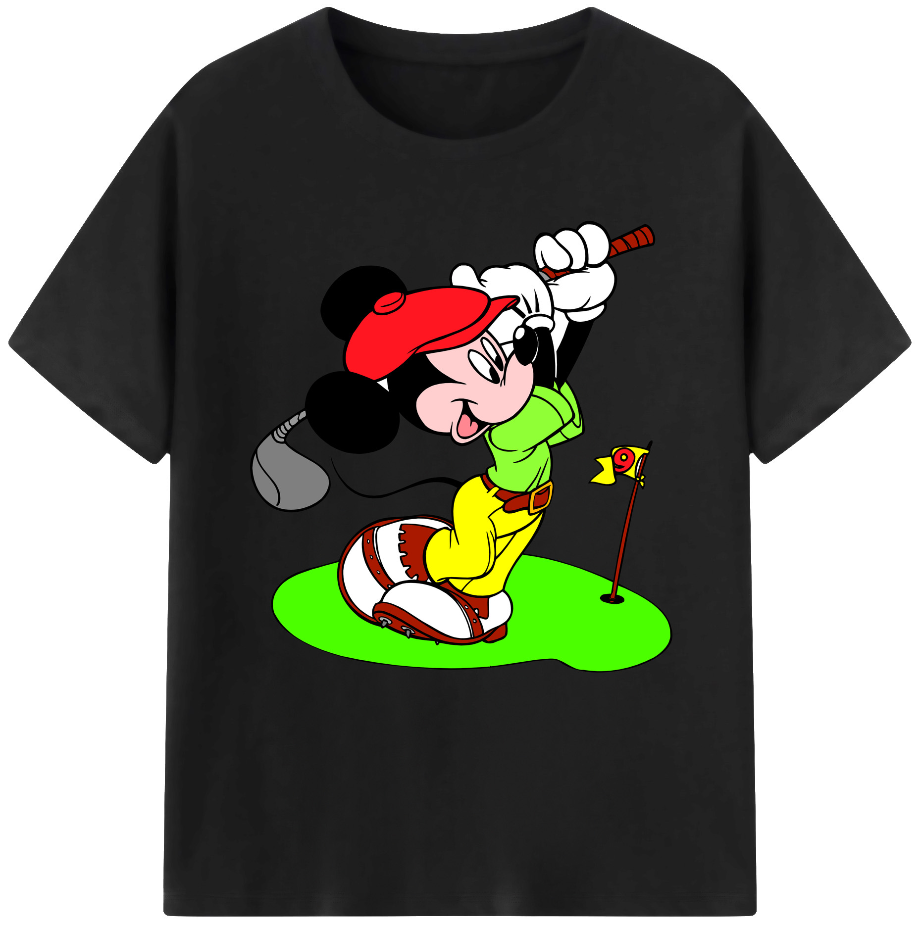 （画像用） ミッキーマウス Mickey Mouse 綿100％半袖Tシャツ（フロントプリント）