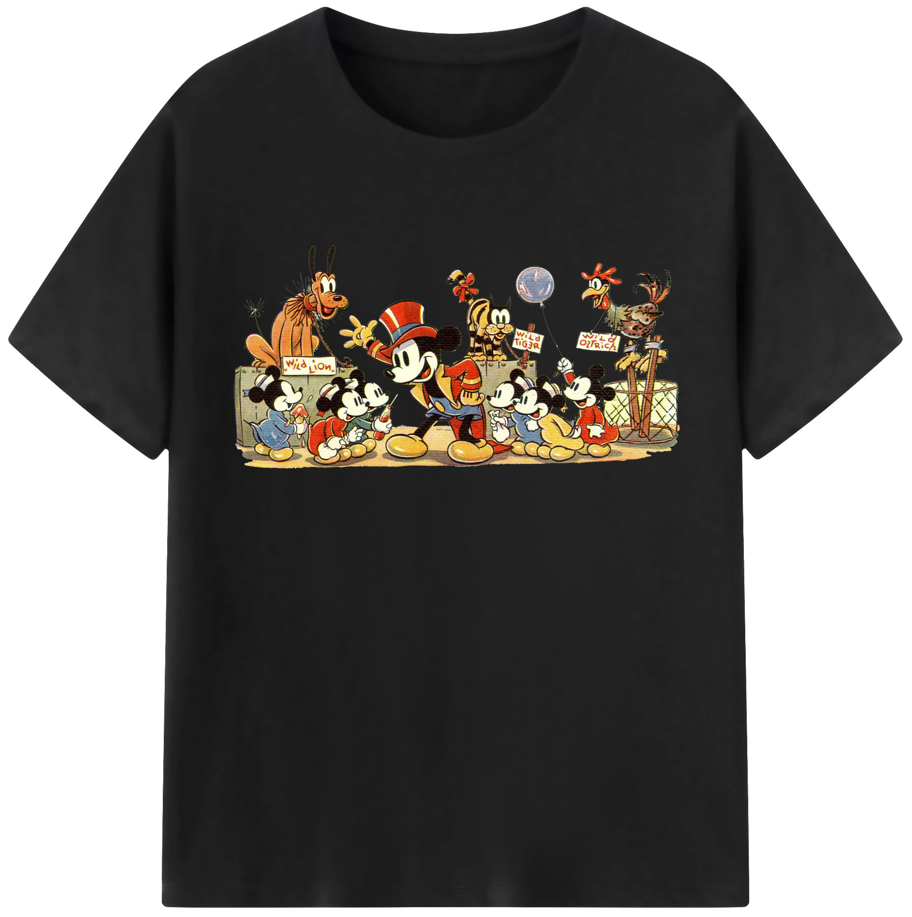（画像用） ミッキーマウス Mickey Mouse 綿100％半袖Tシャツ（フロントプリント）