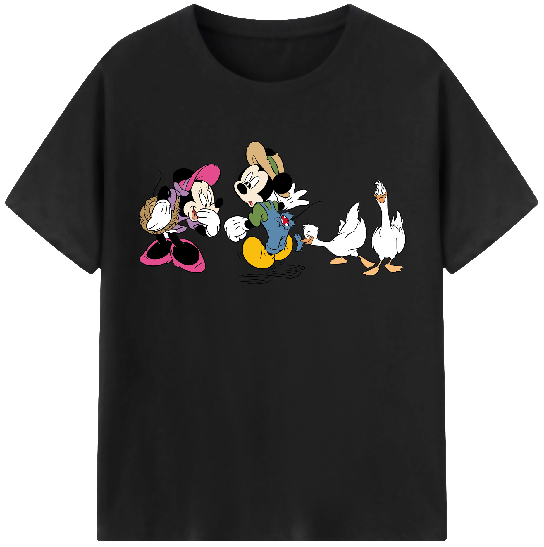 （画像用） ミッキーマウス Mickey Mouse 綿100％半袖Tシャツ（フロントプリント）