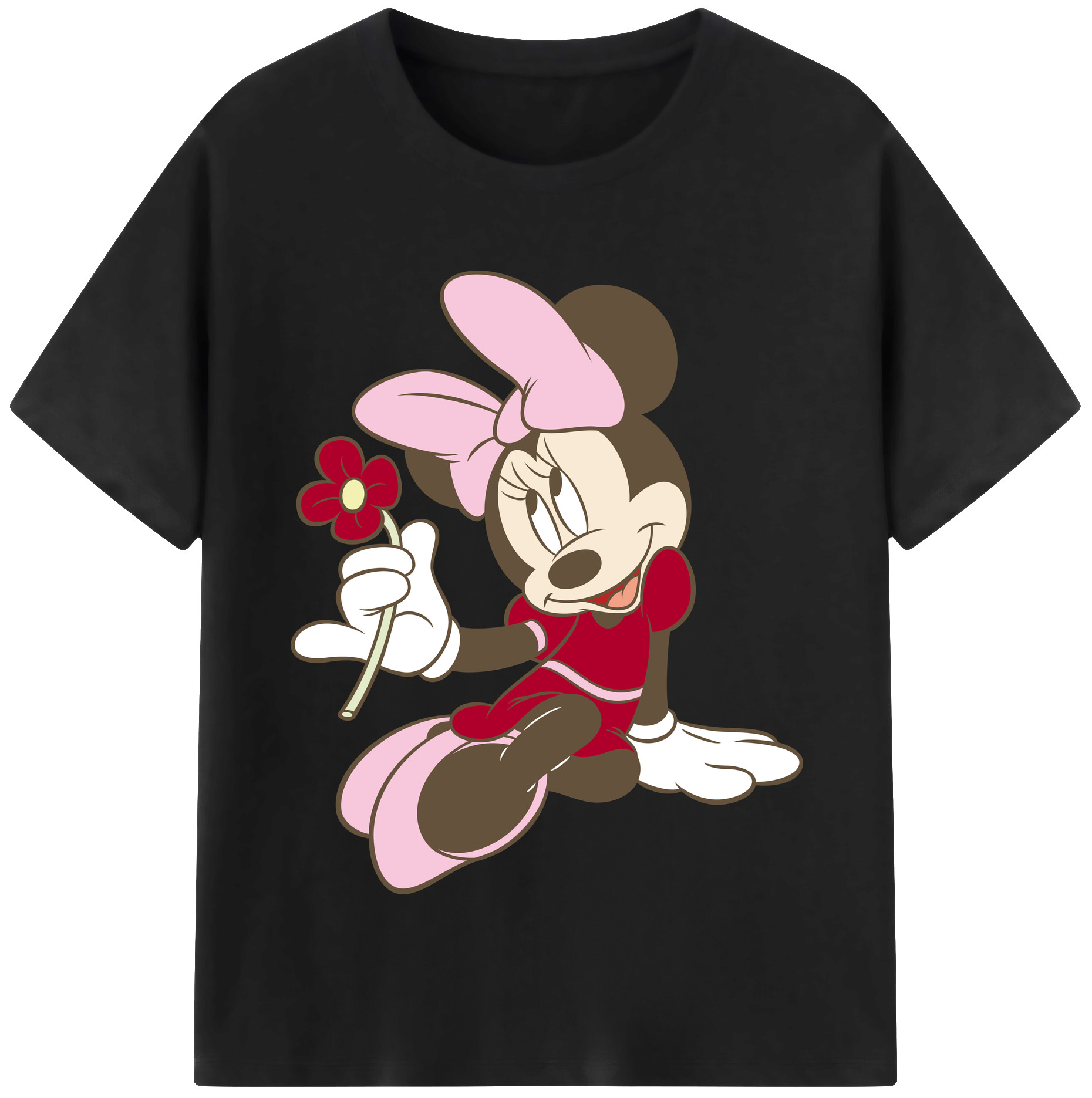 （画像用） ミッキーマウス Mickey Mouse 綿100％半袖Tシャツ（フロントプリント）