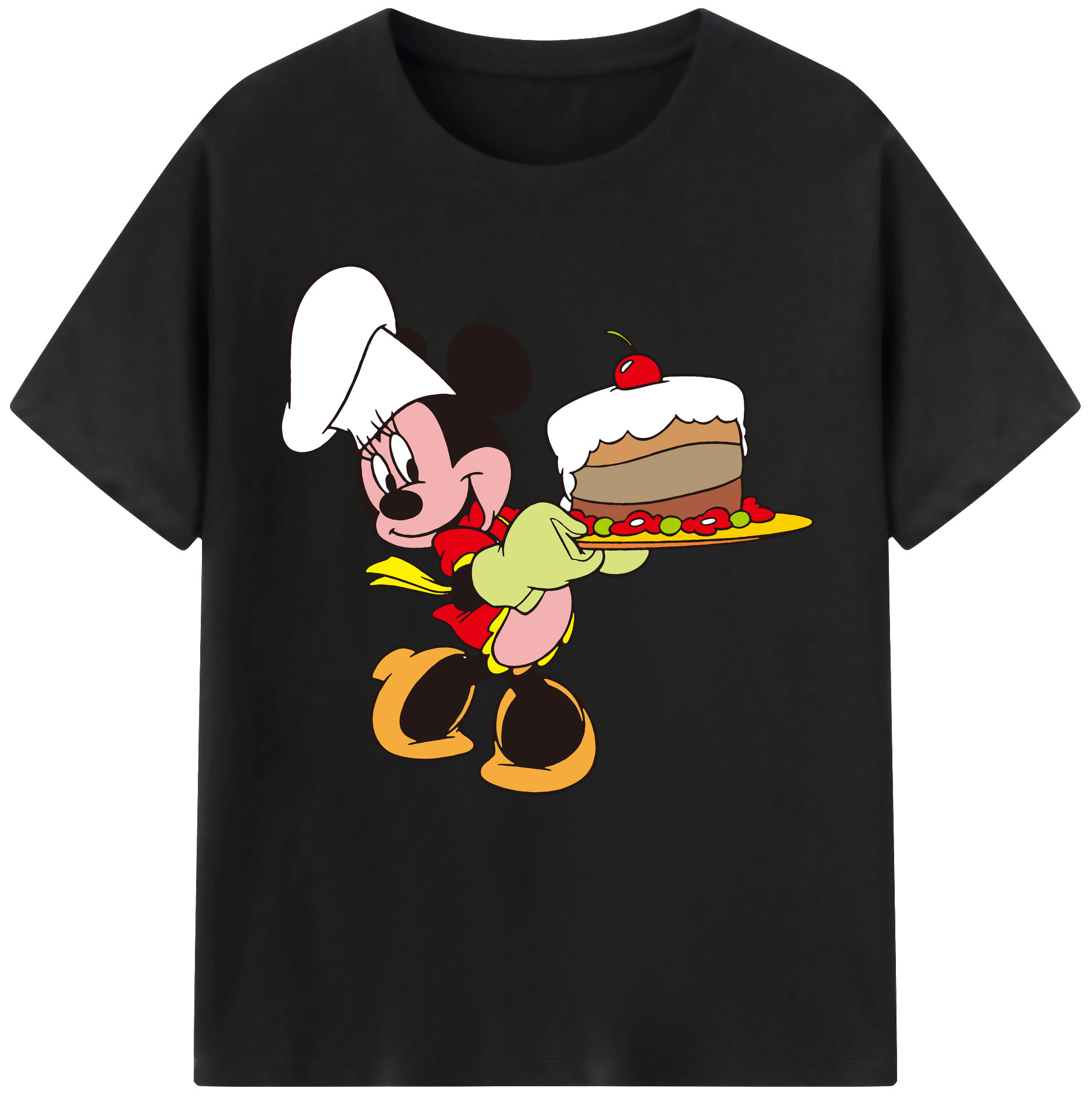 （画像用） ミッキーマウス Mickey Mouse 綿100％半袖Tシャツ（フロントプリント）