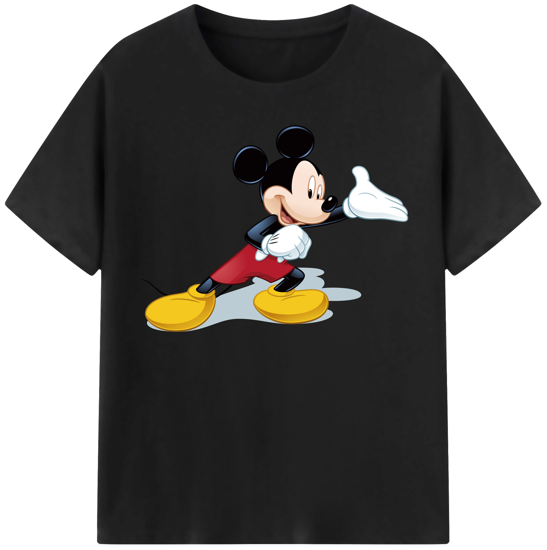 （画像用） ミッキーマウス Mickey Mouse 綿100％半袖Tシャツ（フロントプリント）