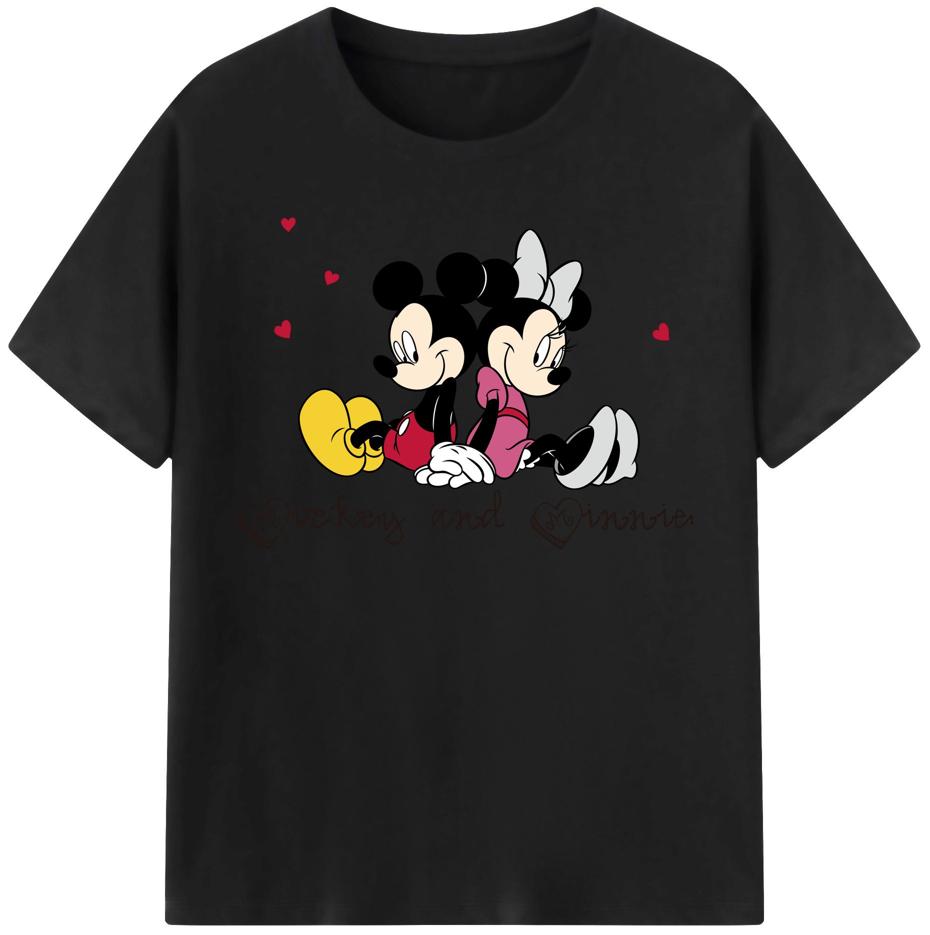 （画像用） ミッキーマウス Mickey Mouse 綿100％半袖Tシャツ（フロントプリント）