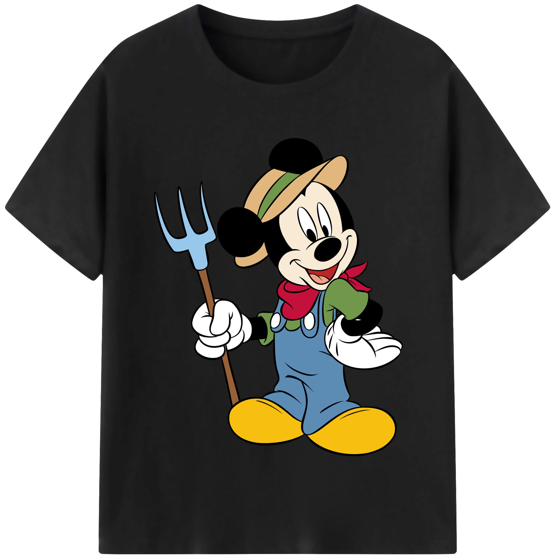 （画像用） ミッキーマウス Mickey Mouse 綿100％半袖Tシャツ（フロントプリント）