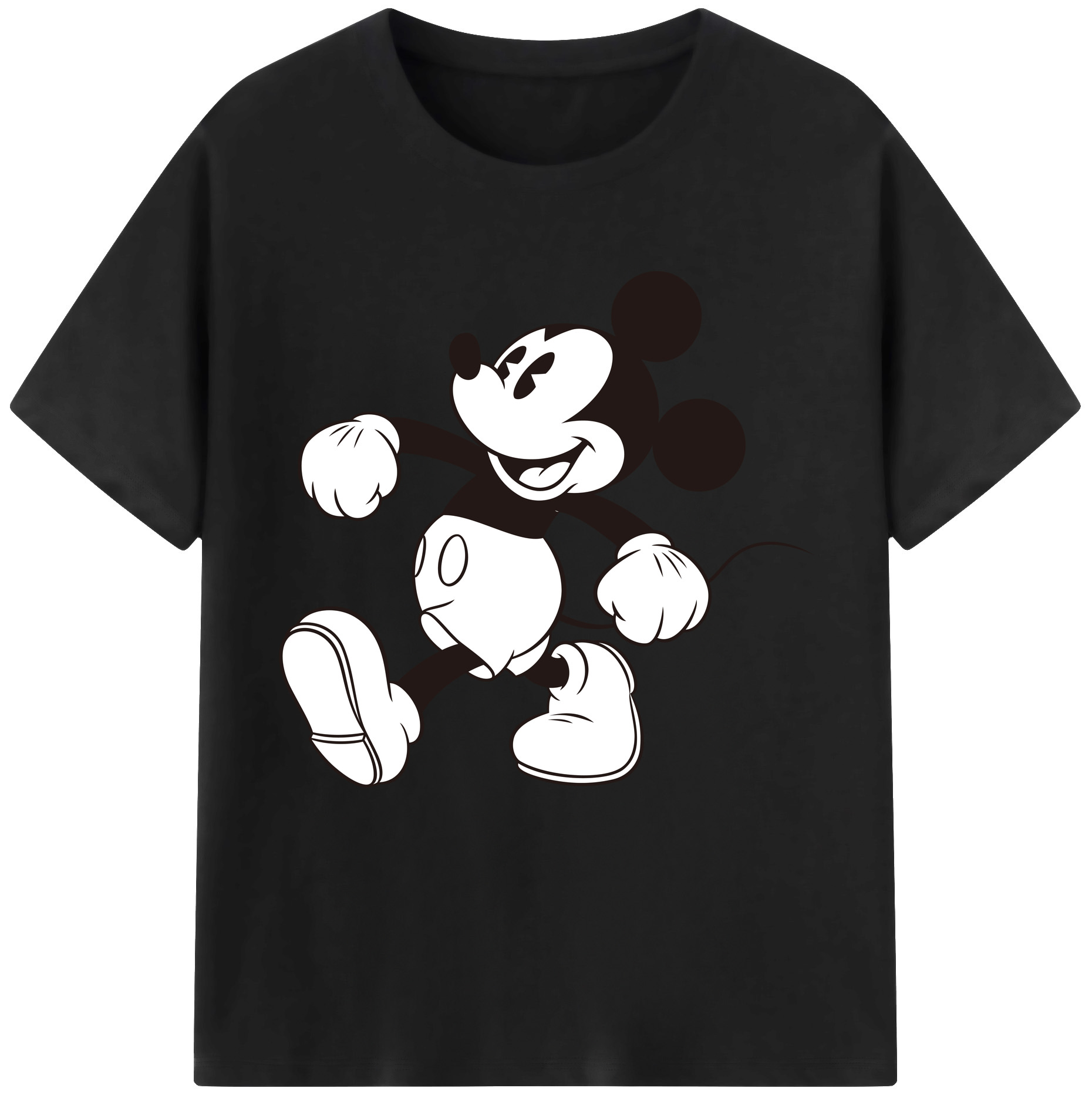 （画像用） ミッキーマウス Mickey Mouse 綿100％半袖Tシャツ（フロントプリント）