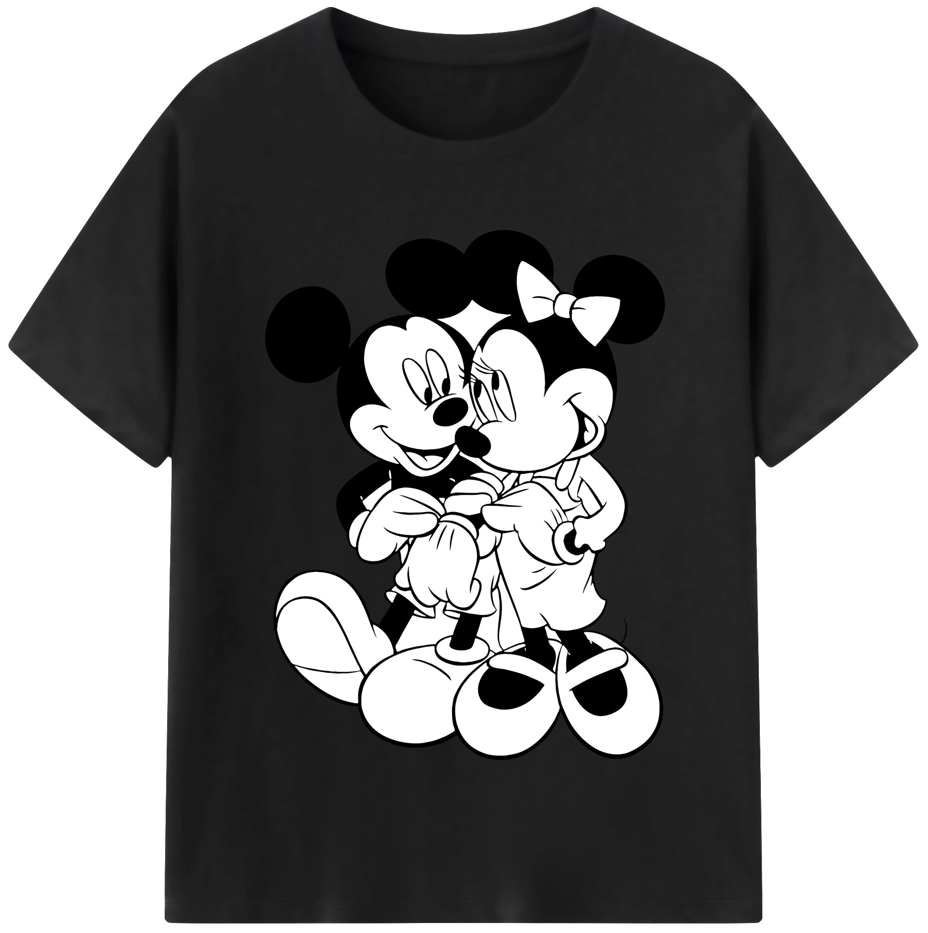 （画像用） ミッキーマウス Mickey Mouse 綿100％半袖Tシャツ（フロントプリント）