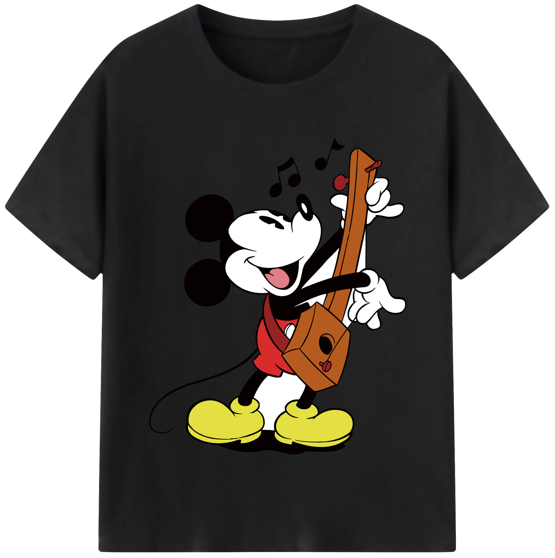 （画像用） ミッキーマウス Mickey Mouse 綿100％半袖Tシャツ（フロントプリント）