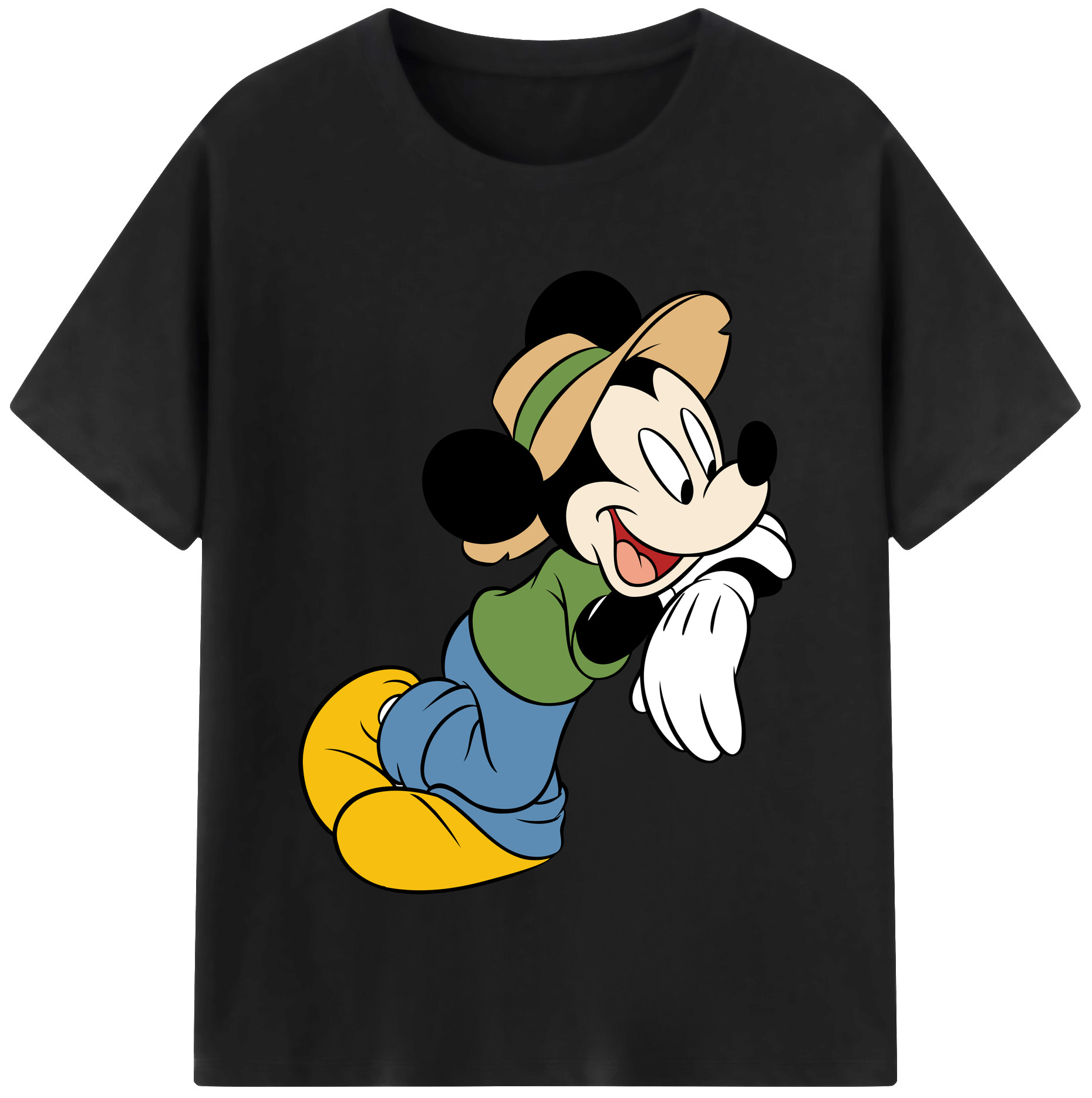 （画像用） ミッキーマウス Mickey Mouse 綿100％半袖Tシャツ（フロントプリント）