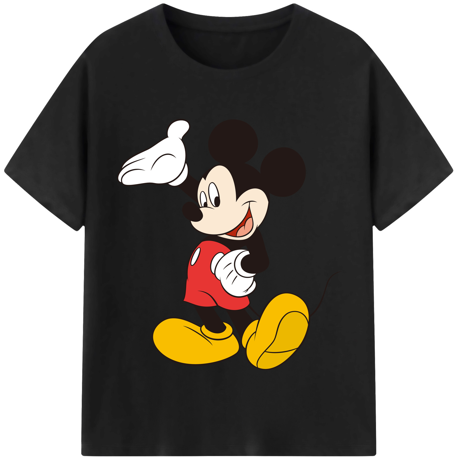 （画像用） ミッキーマウス Mickey Mouse 綿100％半袖Tシャツ（フロントプリント）