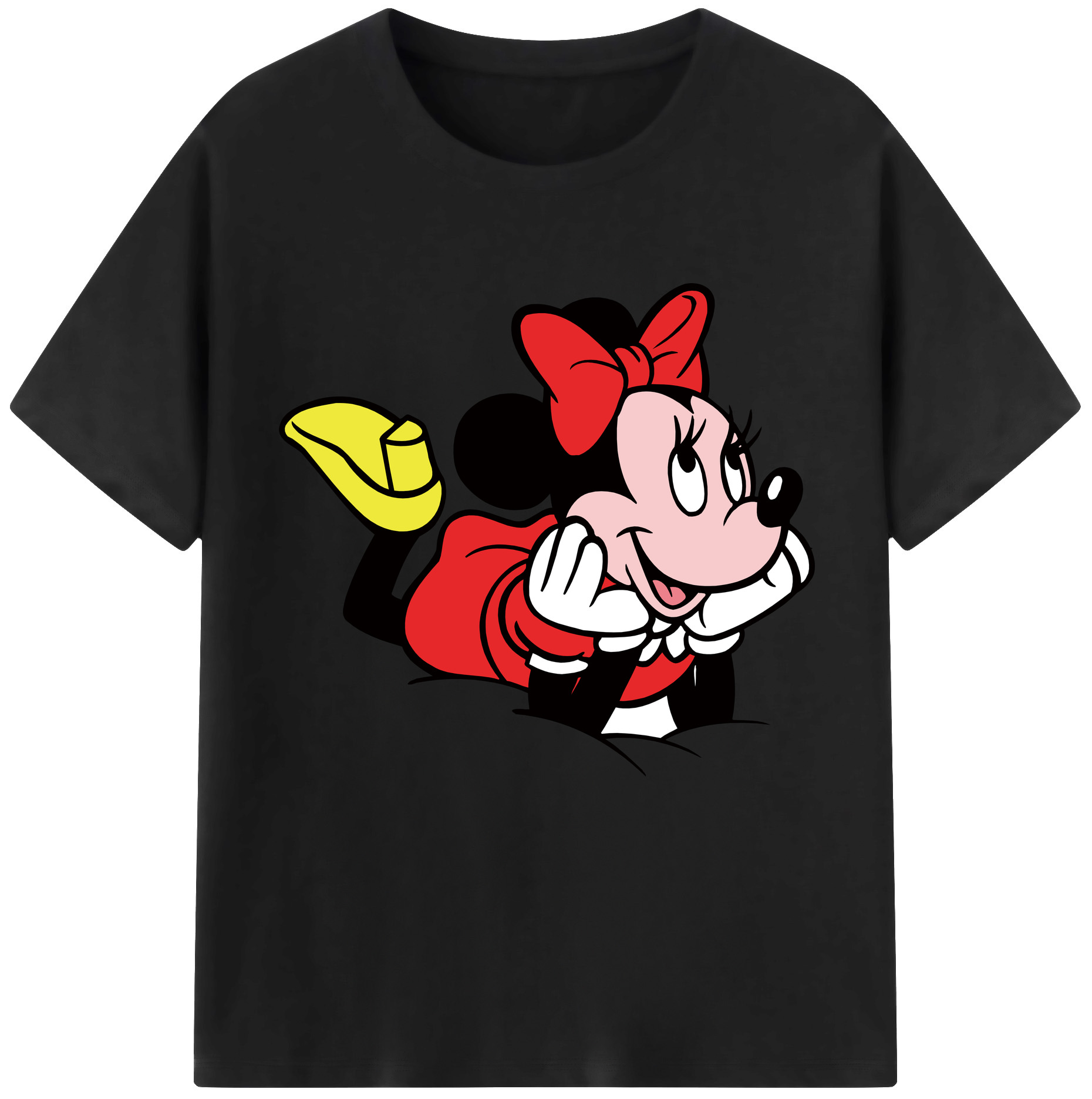 （画像用） ミッキーマウス Mickey Mouse 綿100％半袖Tシャツ（フロントプリント）