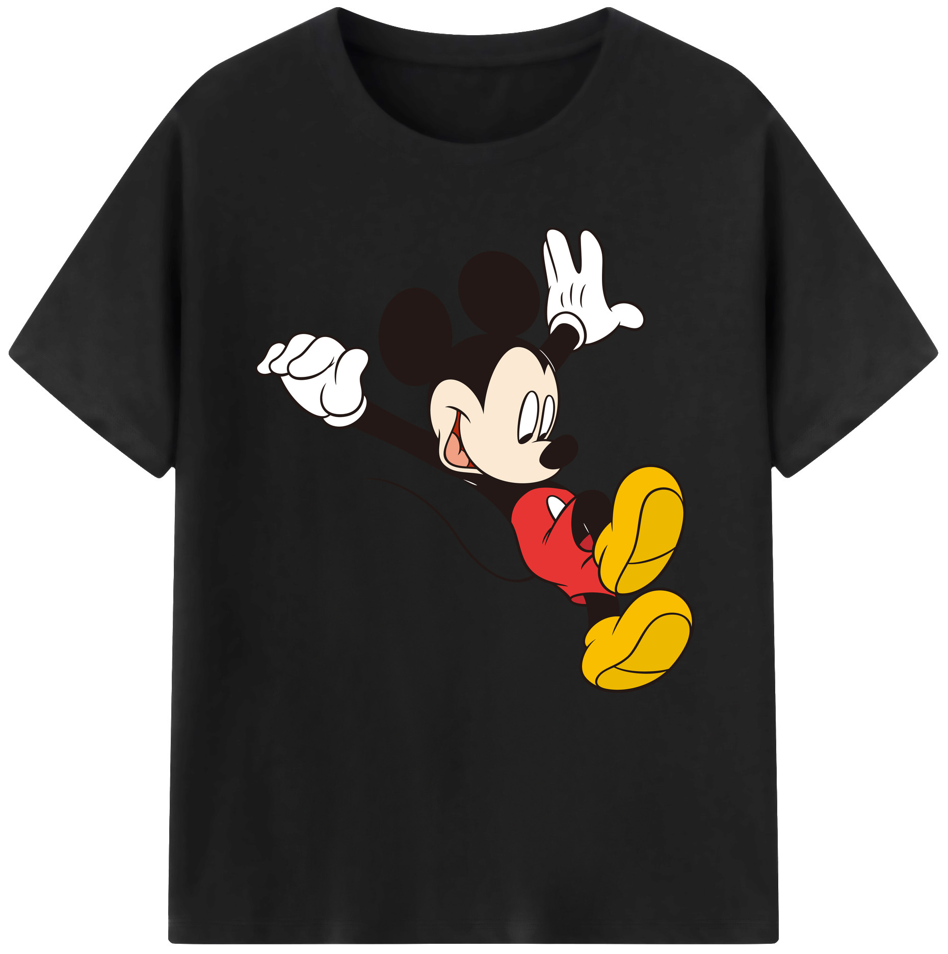 （画像用） ミッキーマウス Mickey Mouse 綿100％半袖Tシャツ（フロントプリント）