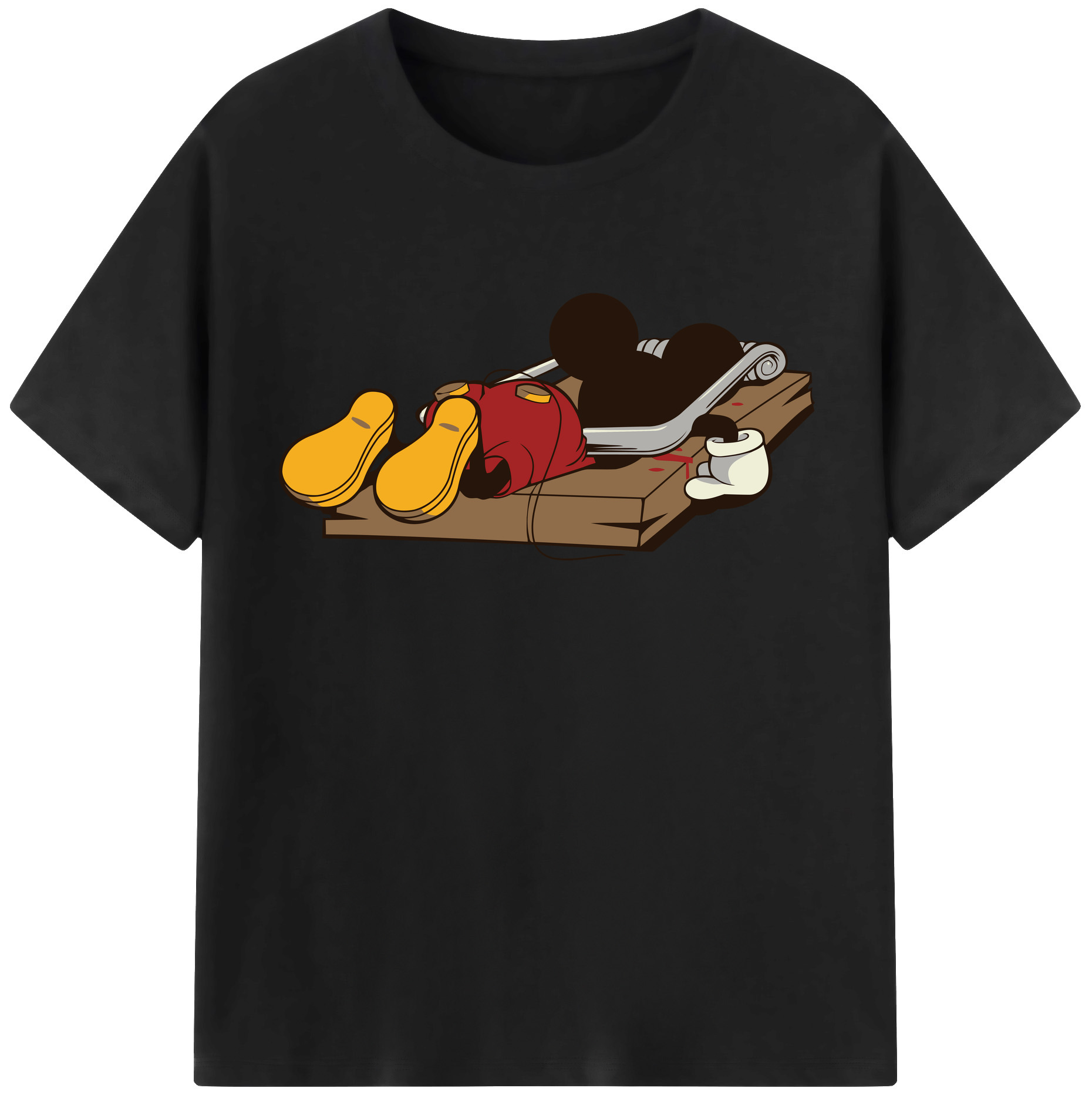 （画像用） ミッキーマウス Mickey Mouse 綿100％半袖Tシャツ（フロントプリント）