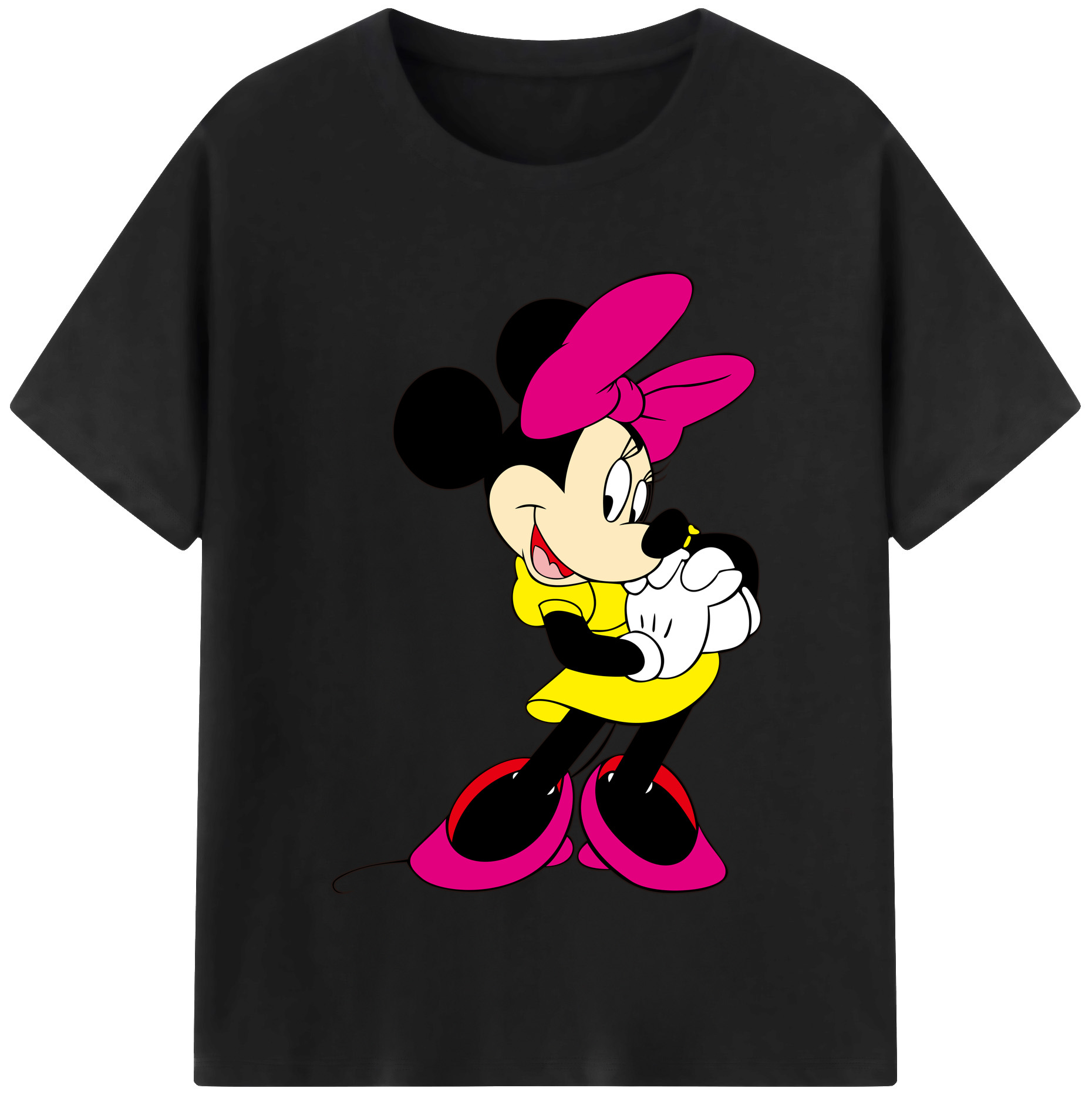 （画像用） ミッキーマウス Mickey Mouse 綿100％半袖Tシャツ（フロントプリント）