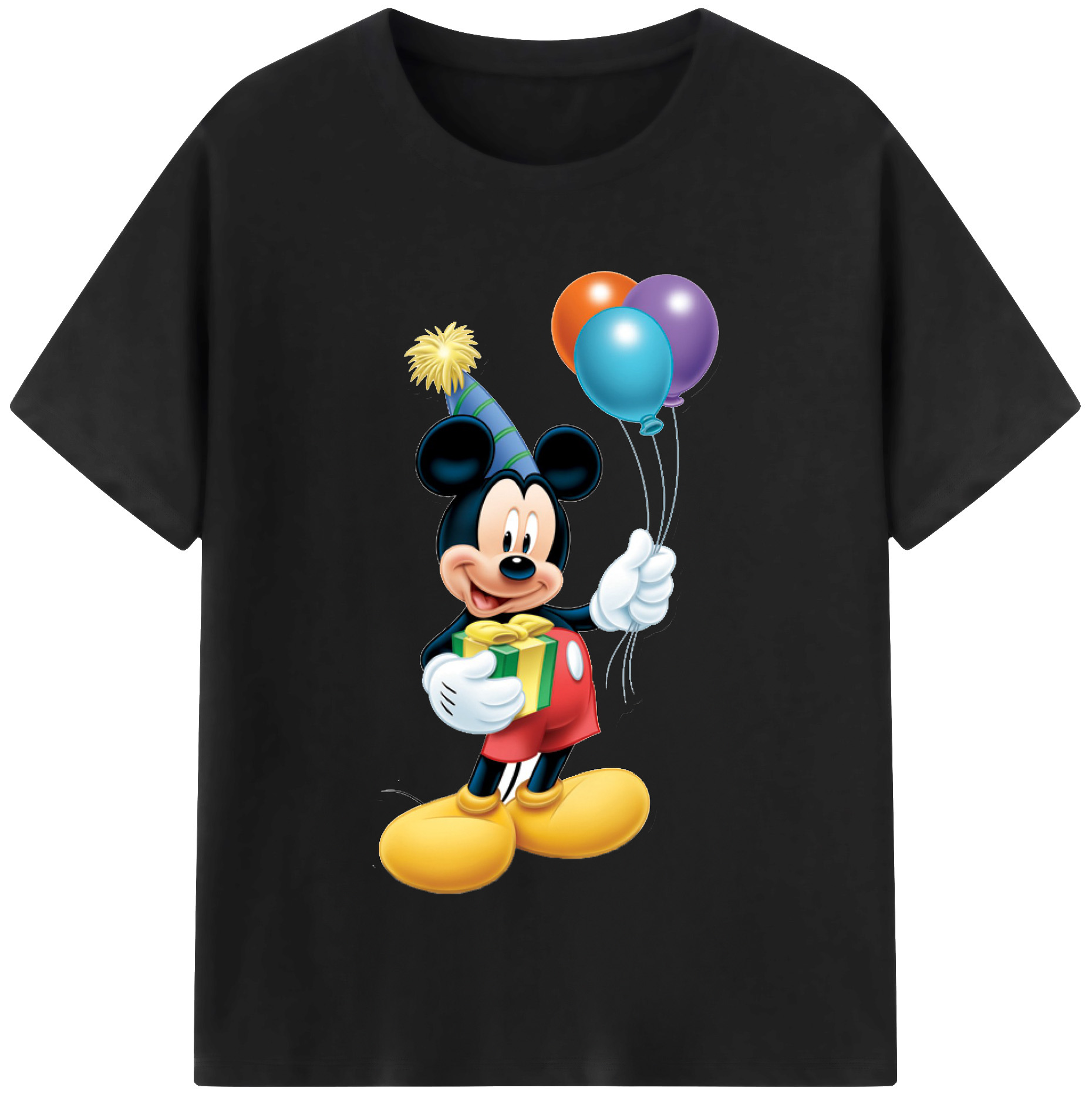 （画像用） ミッキーマウス Mickey Mouse 綿100％半袖Tシャツ（フロントプリント）