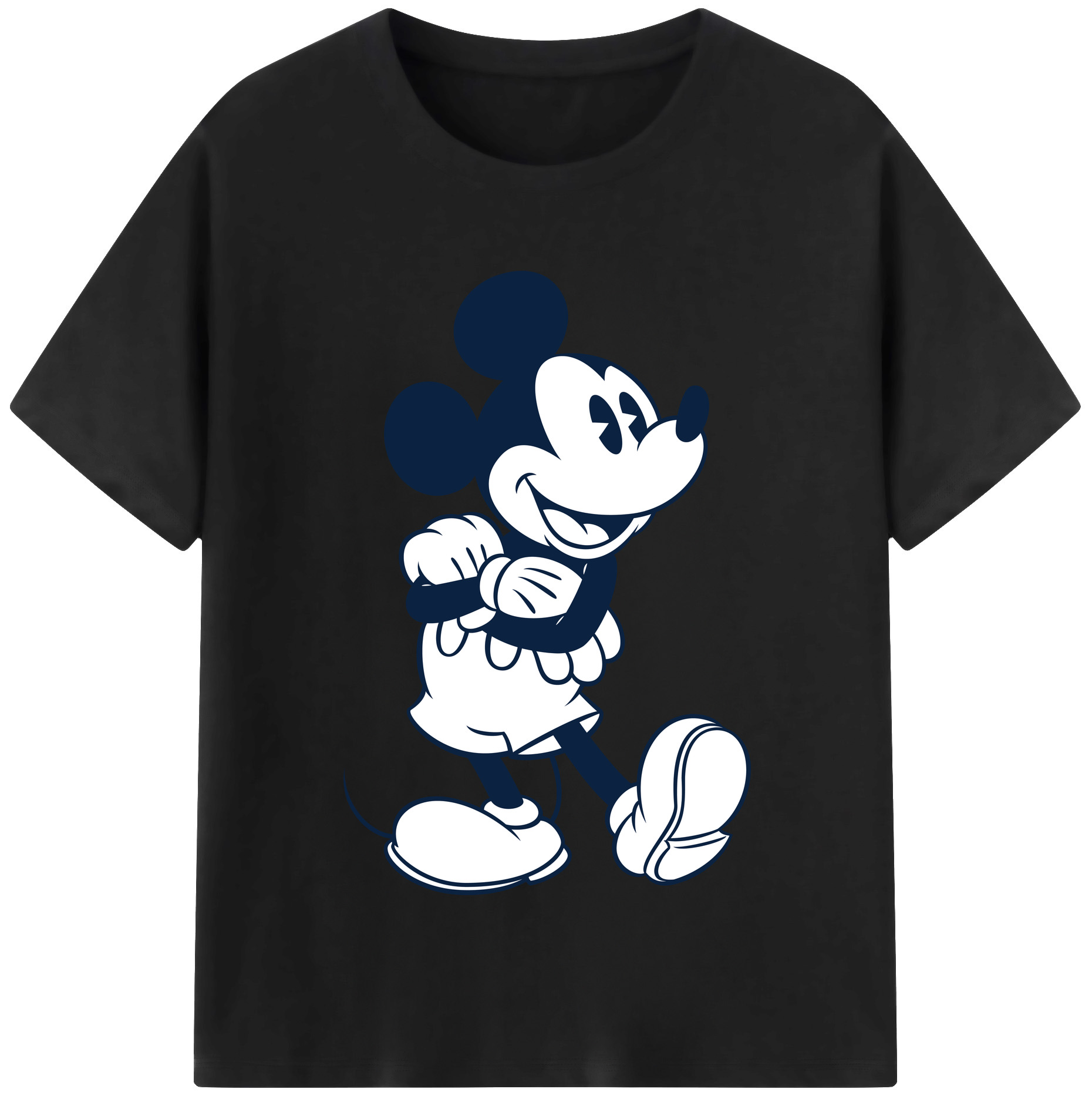 （画像用） ミッキーマウス Mickey Mouse 綿100％半袖Tシャツ（フロントプリント）