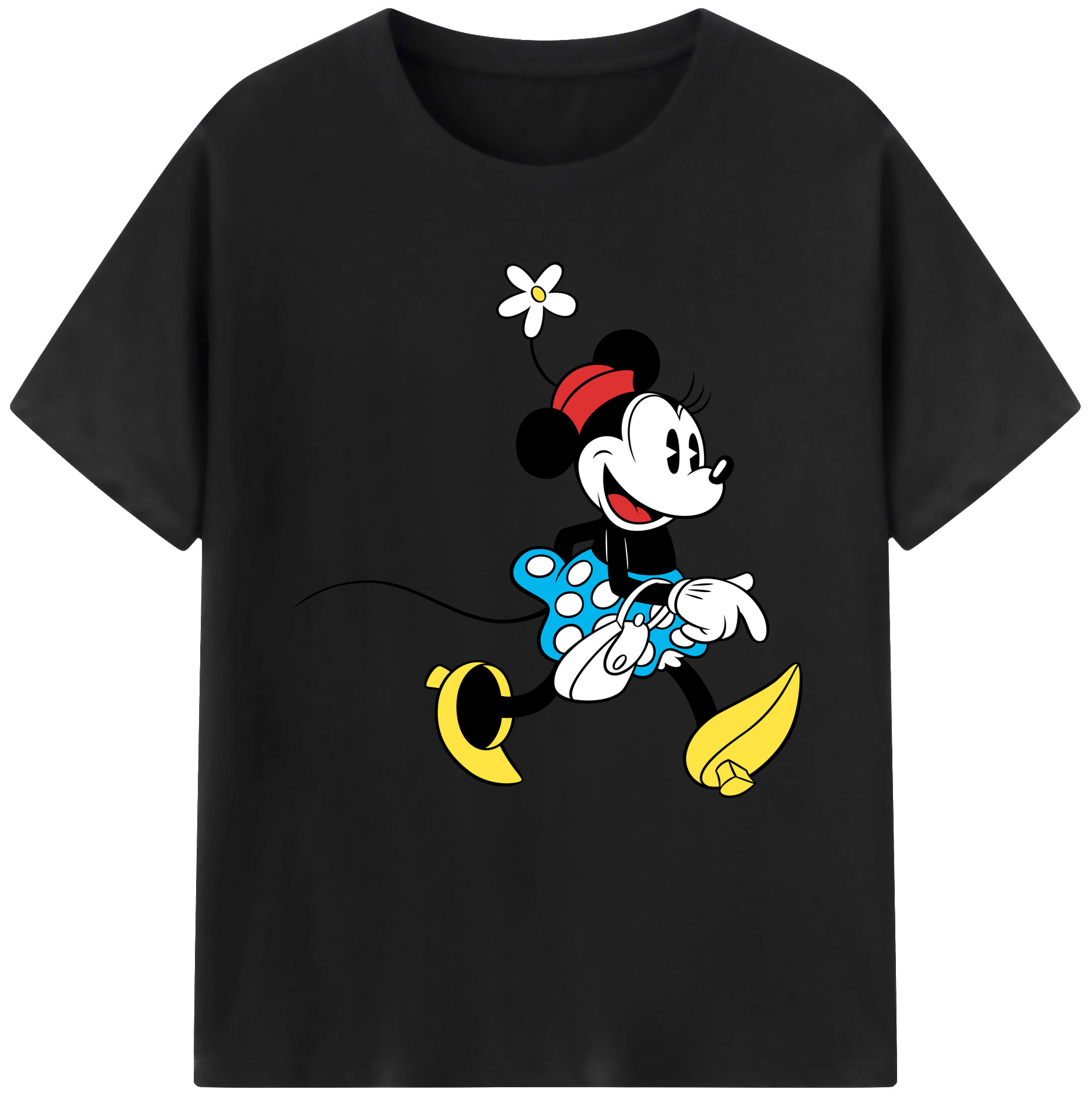 （画像用） ミッキーマウス Mickey Mouse 綿100％半袖Tシャツ（フロントプリント）