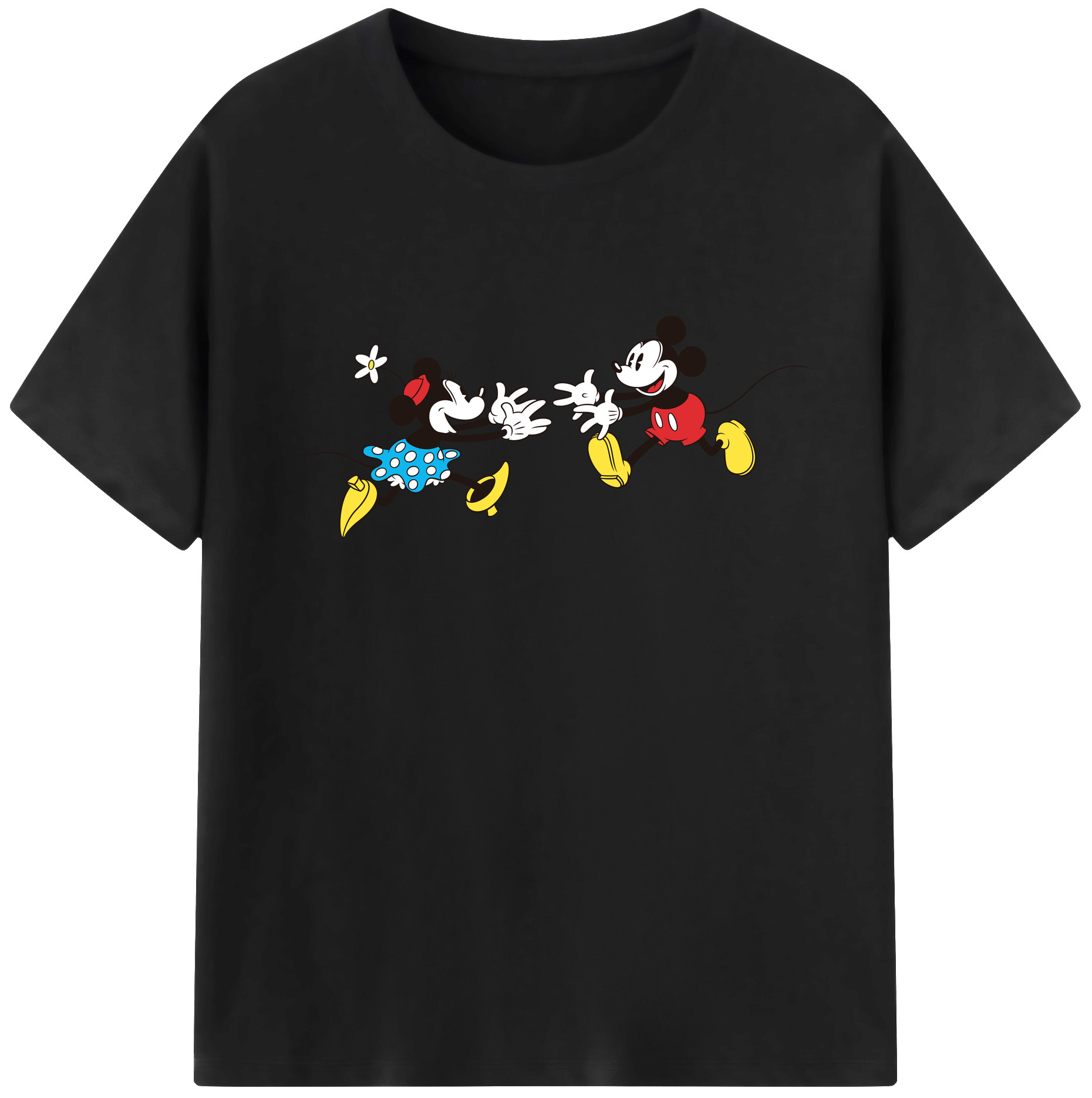 （画像用） ミッキーマウス Mickey Mouse 綿100％半袖Tシャツ（フロントプリント）