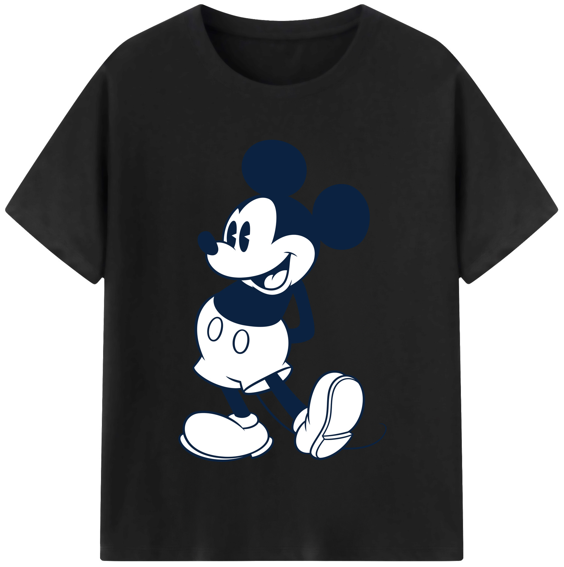 （画像用） ミッキーマウス Mickey Mouse 綿100％半袖Tシャツ（フロントプリント）