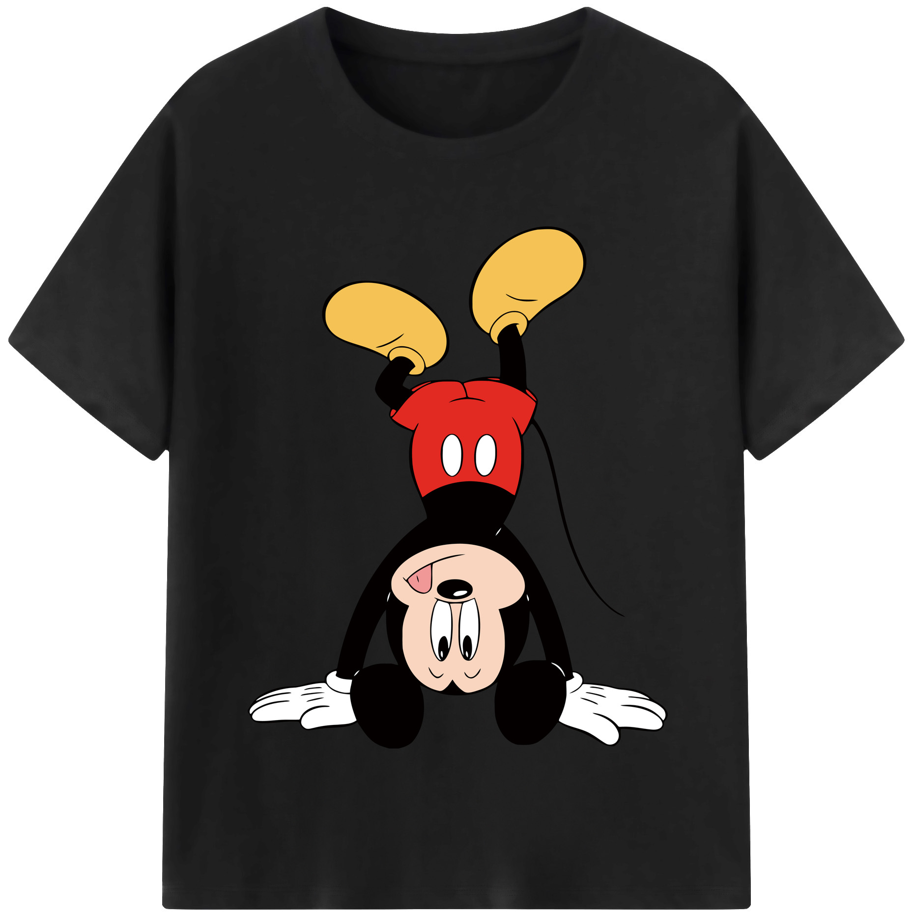 （画像用） ミッキーマウス Mickey Mouse 綿100％半袖Tシャツ（フロントプリント）