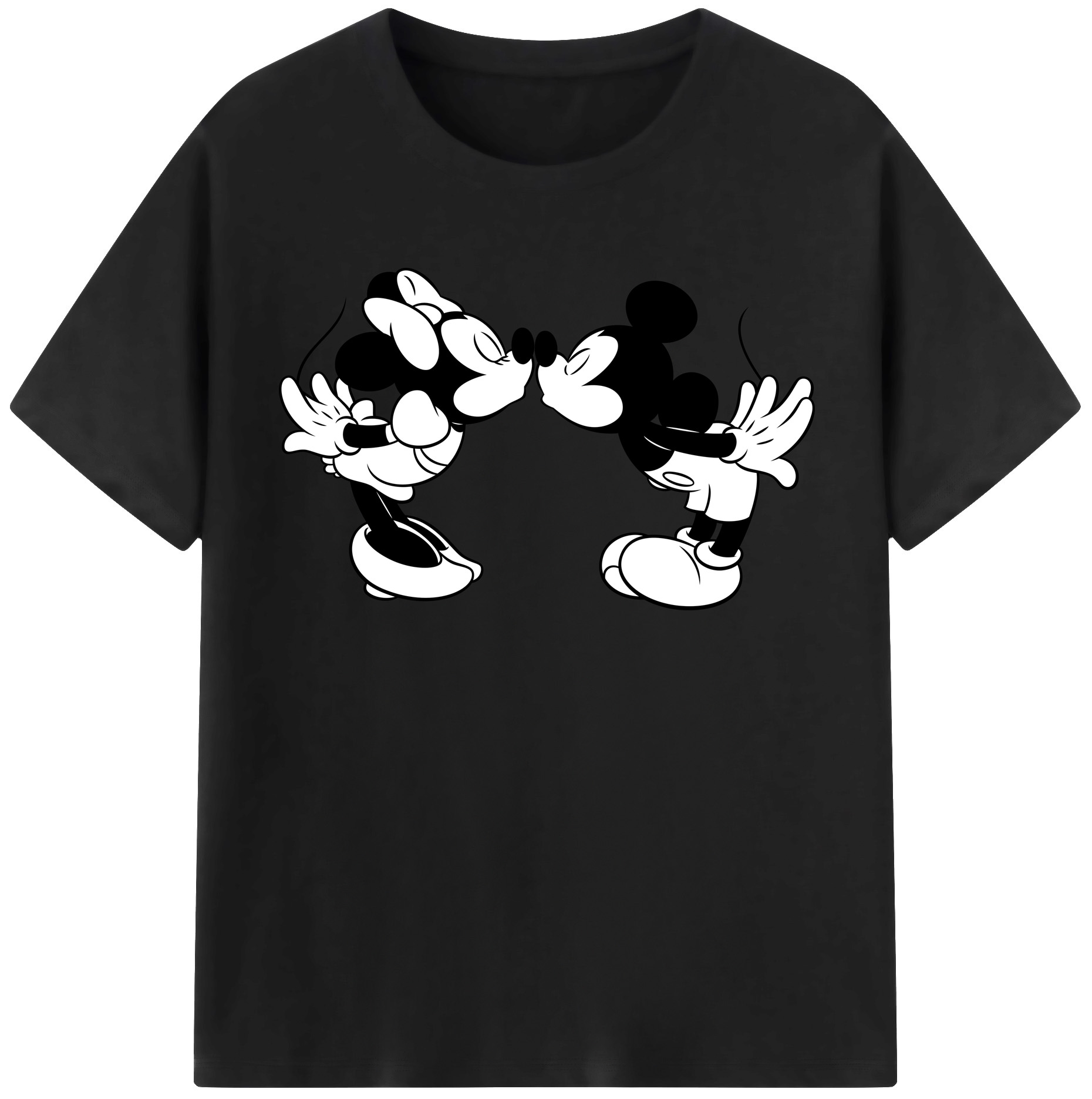 （画像用） ミッキーマウス Mickey Mouse 綿100％半袖Tシャツ（フロントプリント）