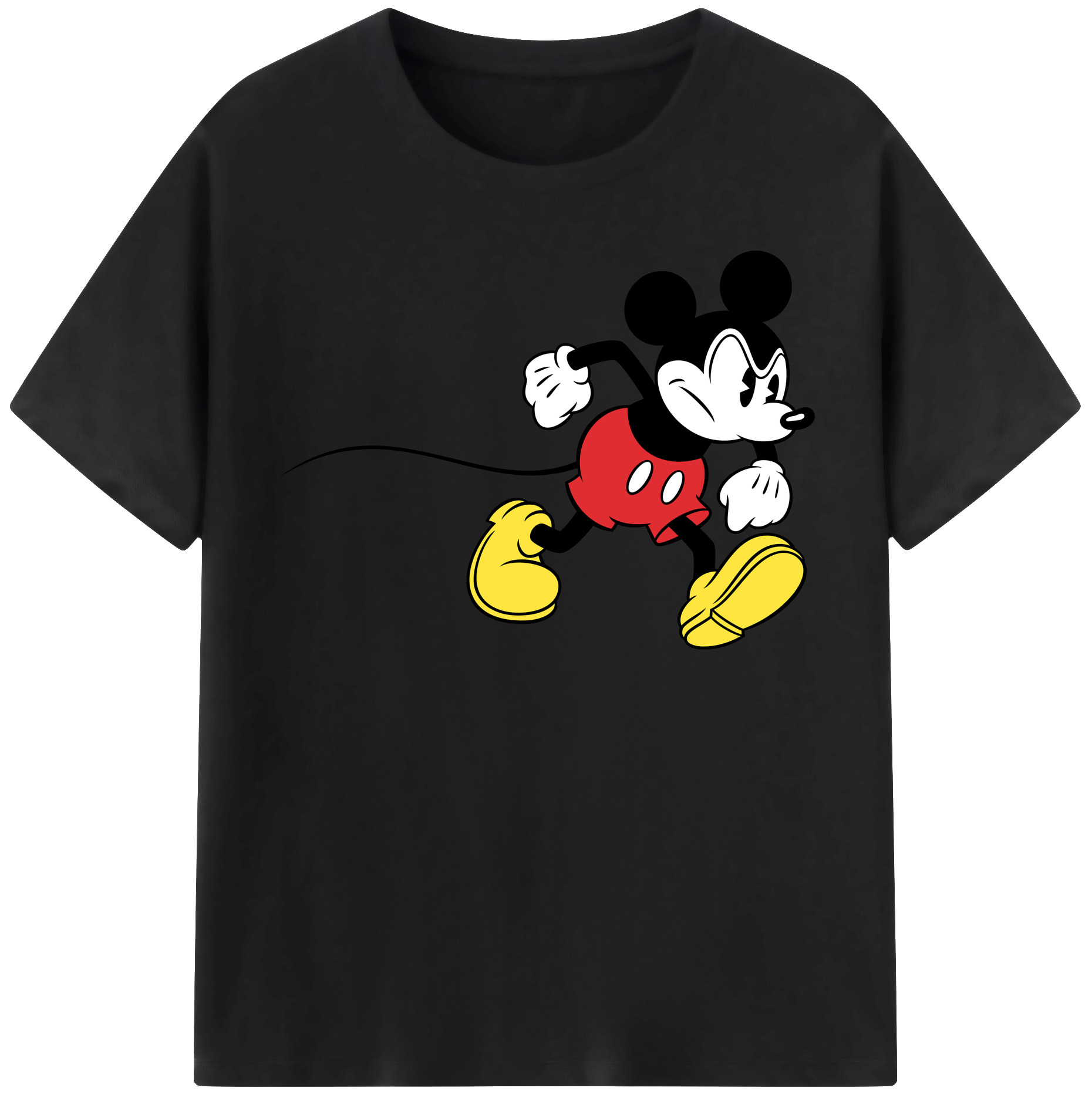 （画像用） ミッキーマウス Mickey Mouse 綿100％半袖Tシャツ（フロントプリント）