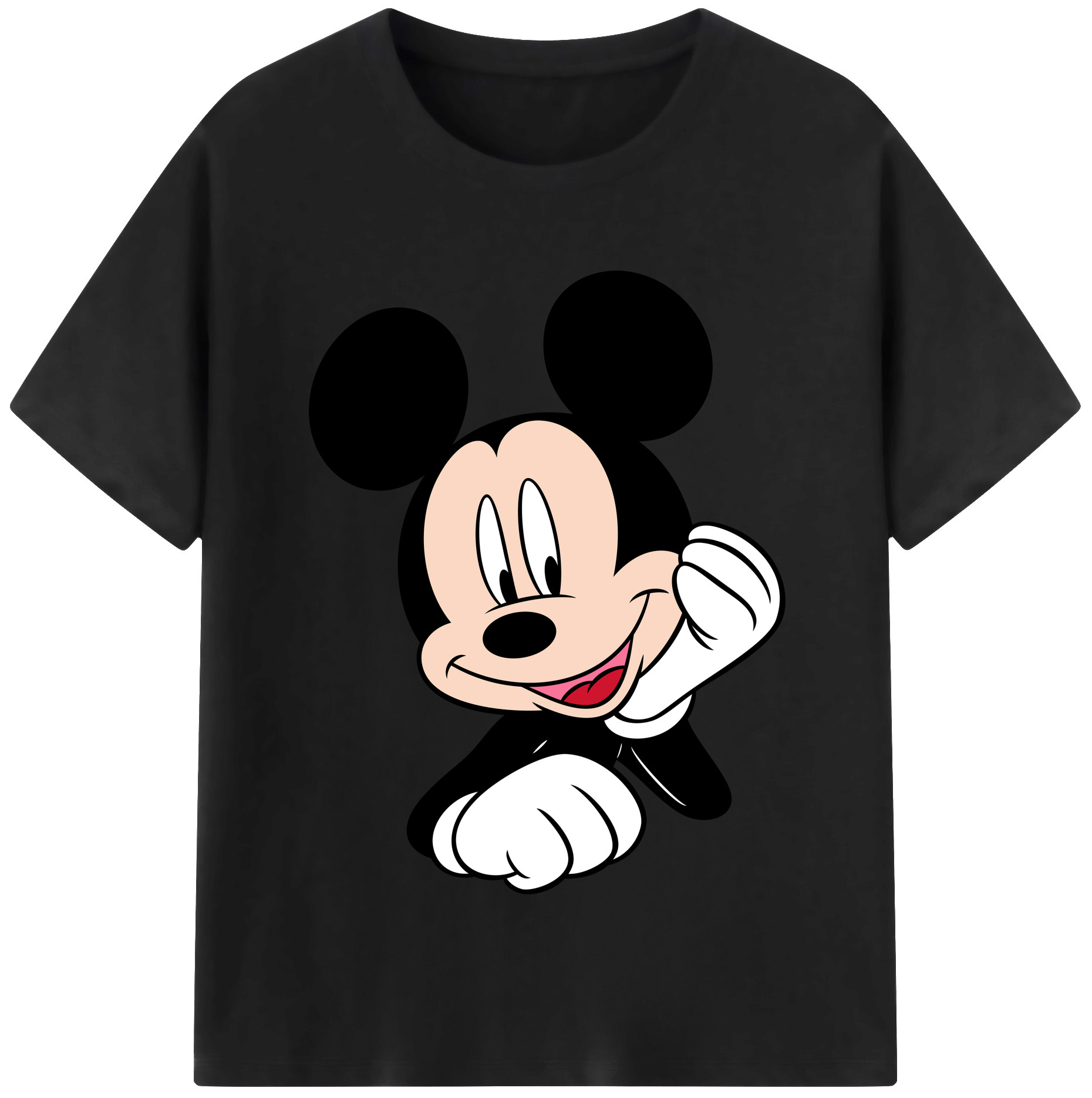 （画像用） ミッキーマウス Mickey Mouse 綿100％半袖Tシャツ（フロントプリント）