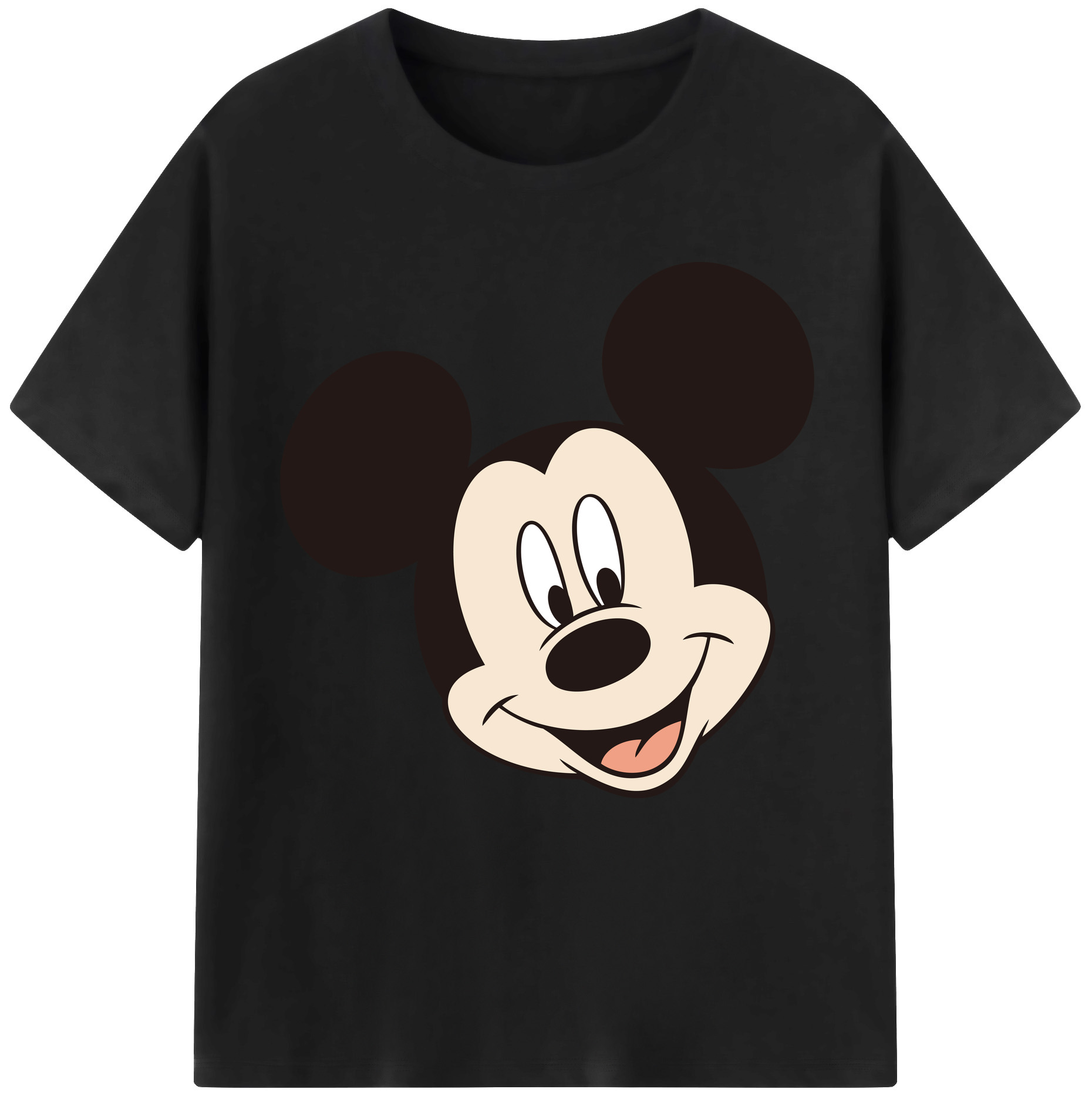 （画像用） ミッキーマウス Mickey Mouse 綿100％半袖Tシャツ（フロントプリント）