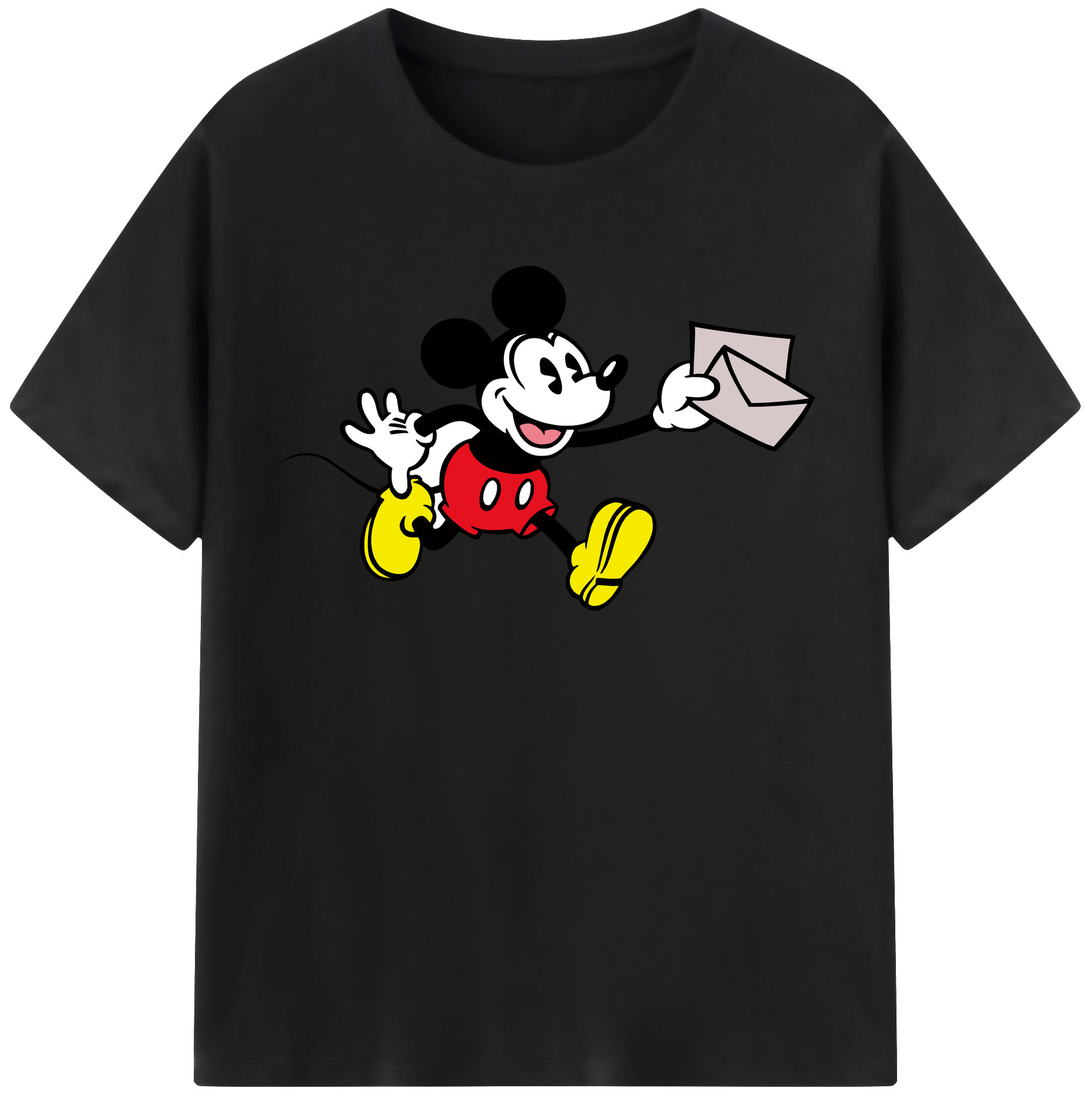 （画像用） ミッキーマウス Mickey Mouse 綿100％半袖Tシャツ（フロントプリント）