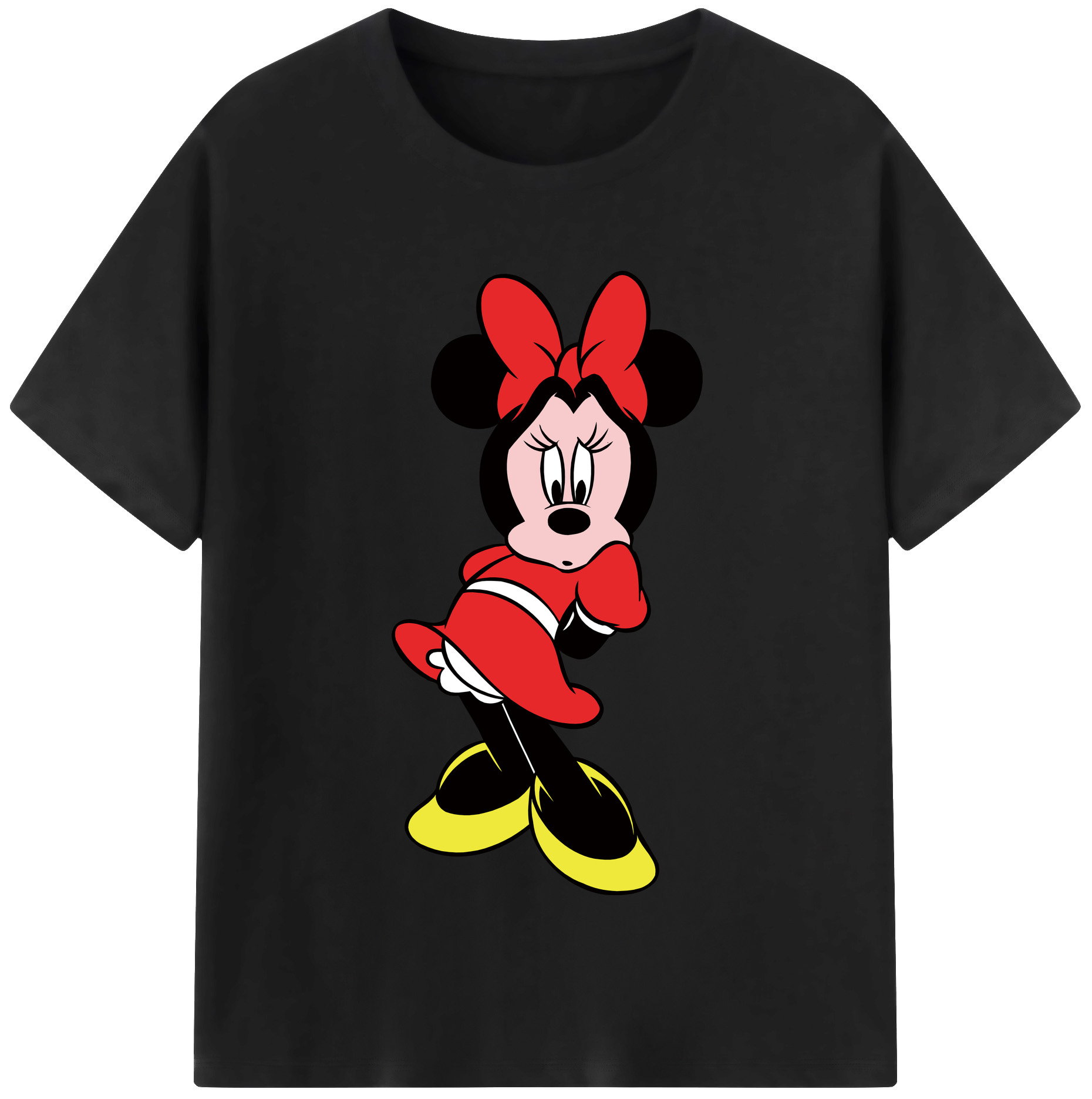 （画像用） ミッキーマウス Mickey Mouse 綿100％半袖Tシャツ（フロントプリント）