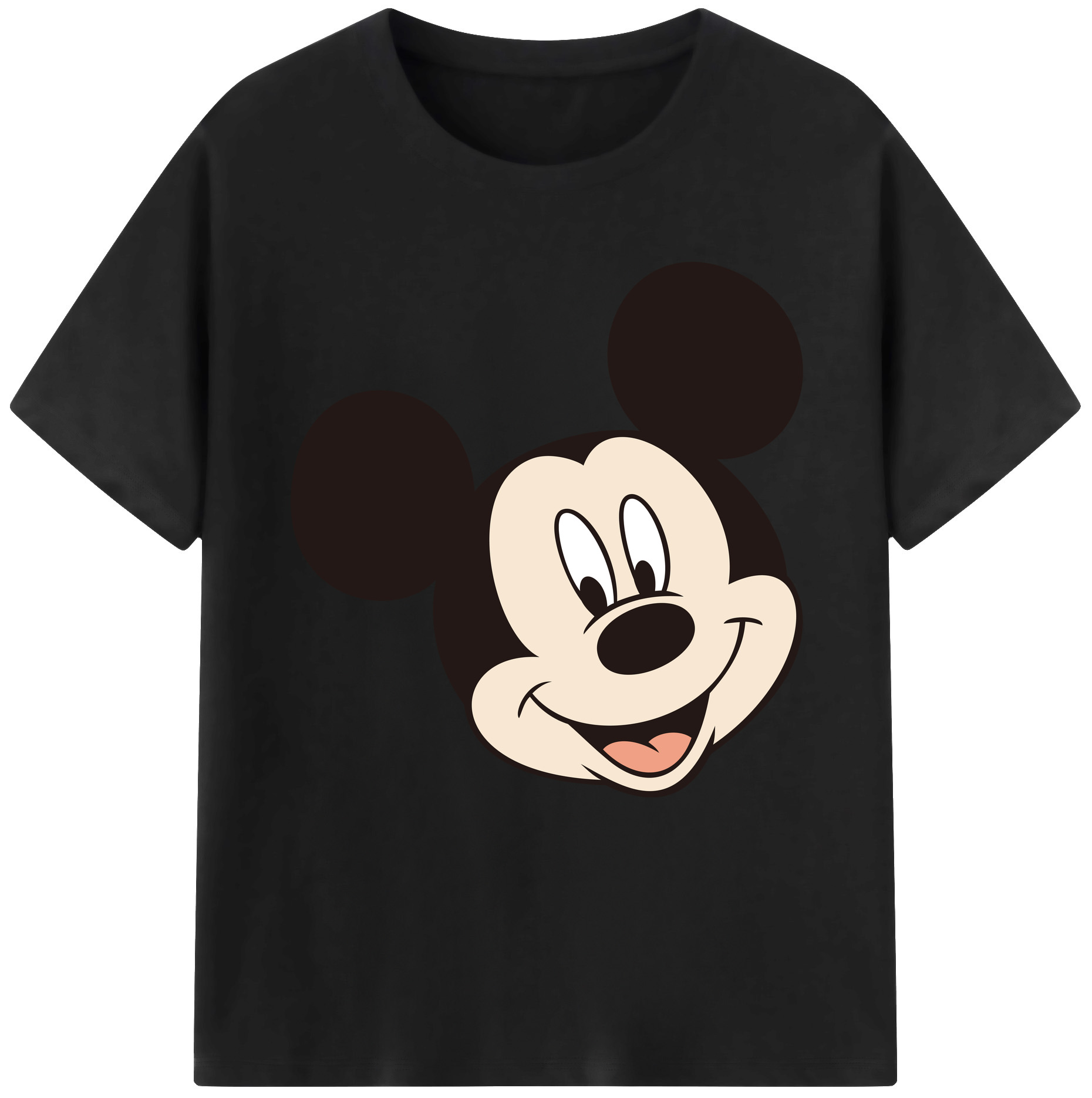 （画像用） ミッキーマウス Mickey Mouse 綿100％半袖Tシャツ（フロントプリント）
