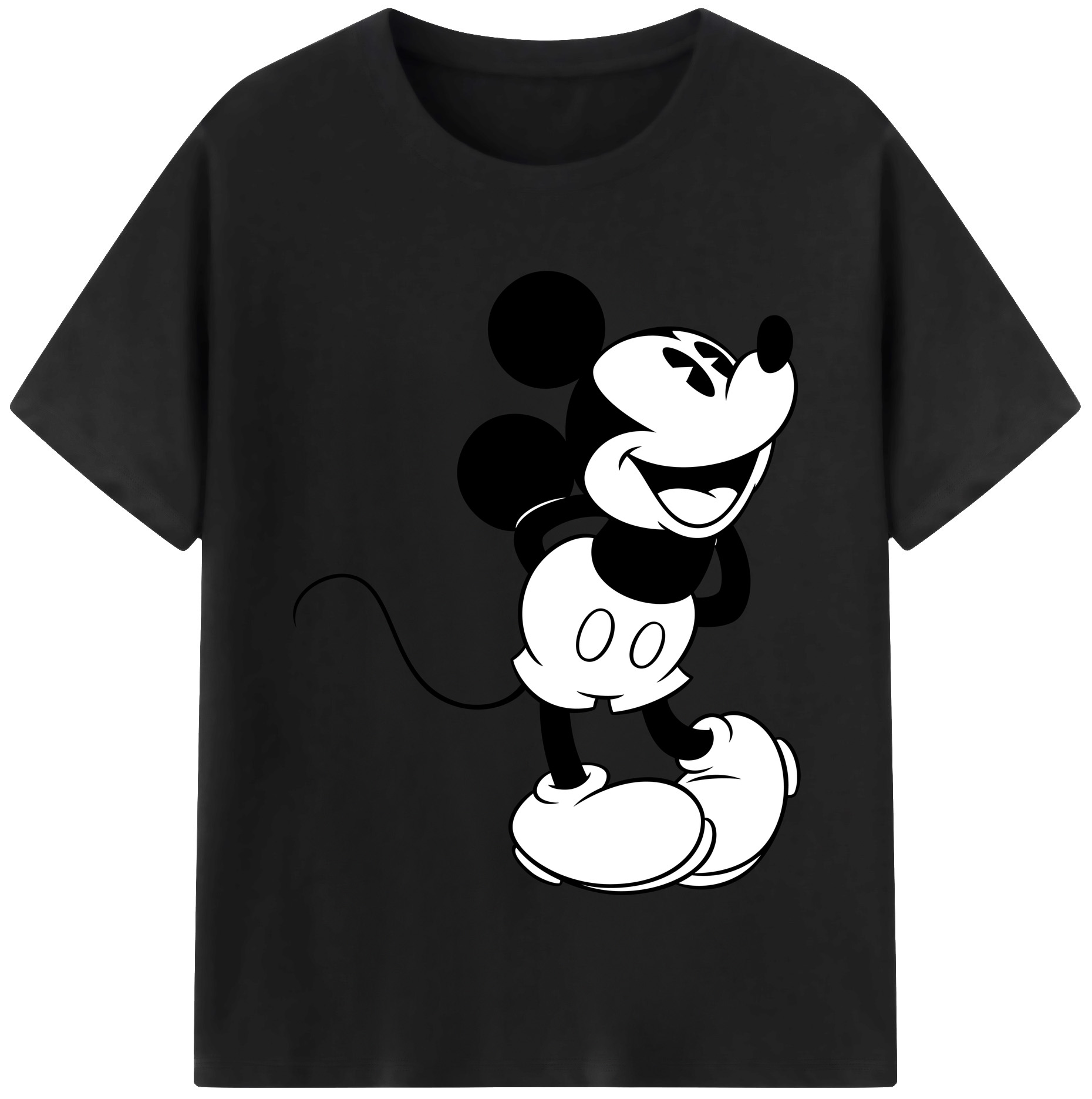 （画像用） ミッキーマウス Mickey Mouse 綿100％半袖Tシャツ（フロントプリント）