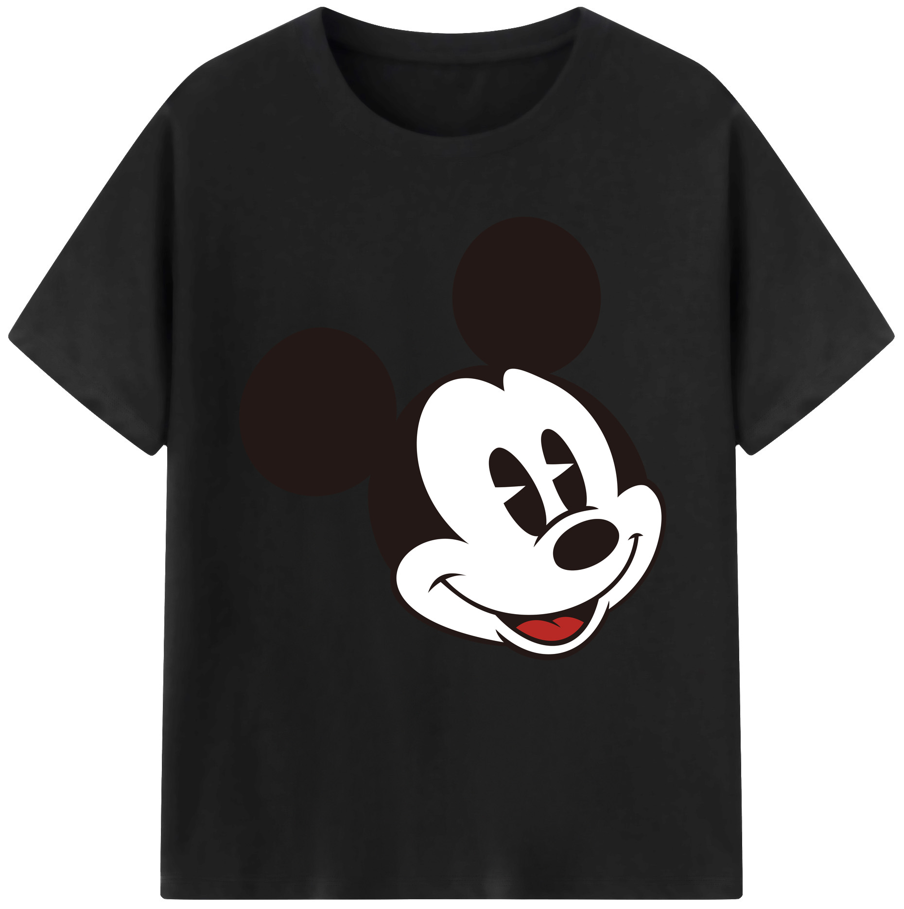 （画像用） ミッキーマウス Mickey Mouse 綿100％半袖Tシャツ（フロントプリント）