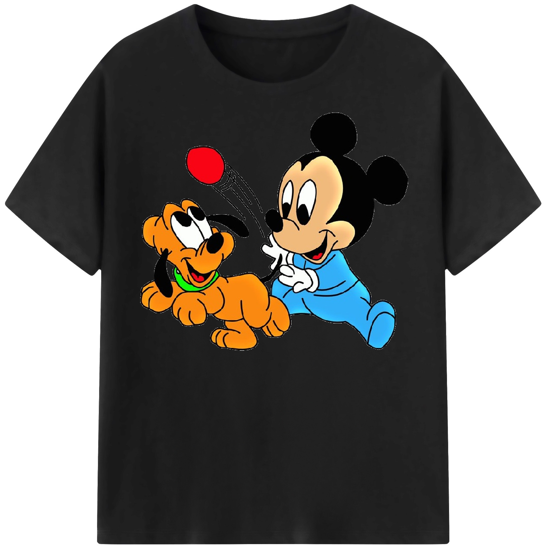 （画像用） ミッキーマウス Mickey Mouse 綿100％半袖Tシャツ（フロントプリント）