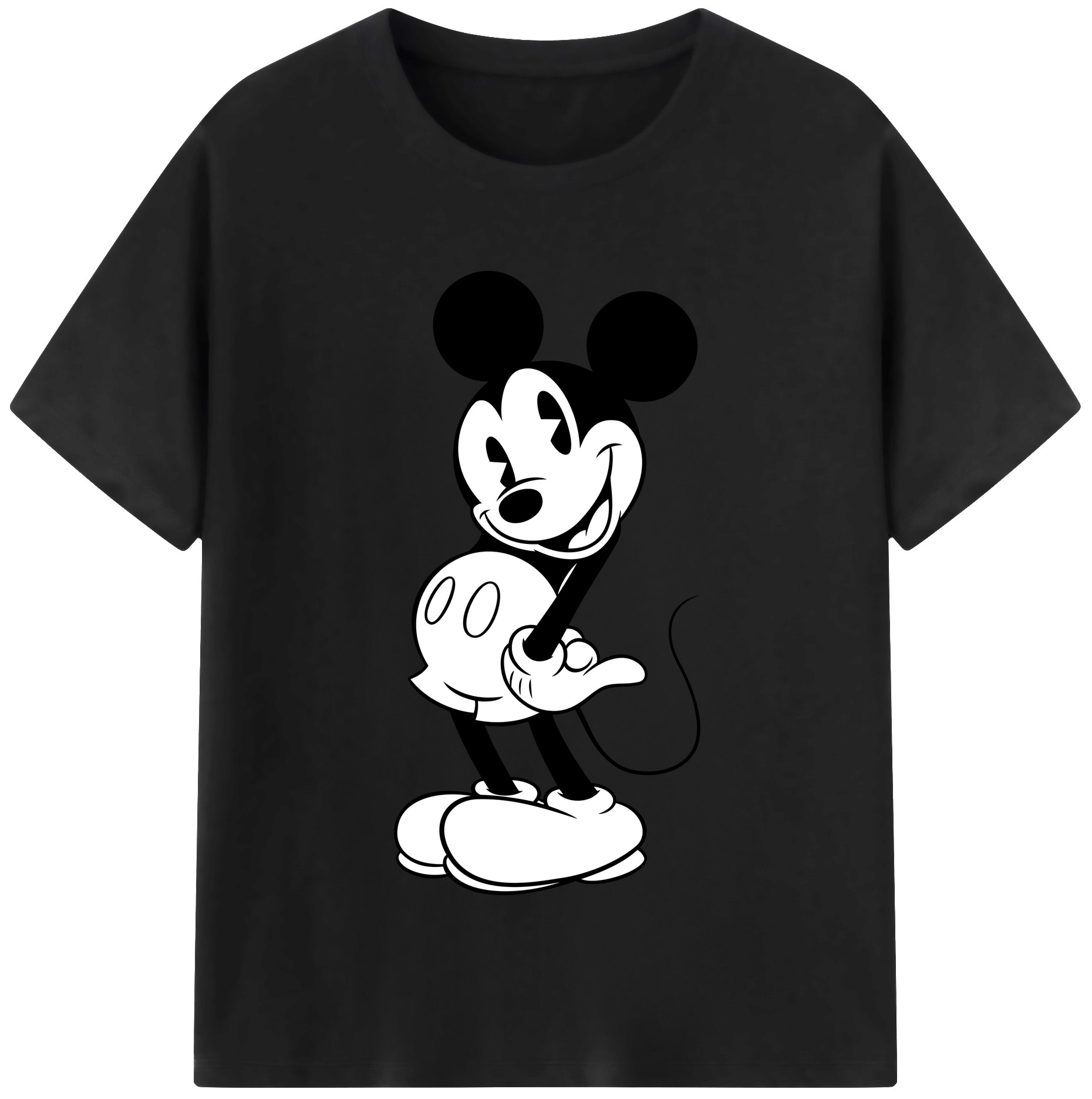 （画像用） ミッキーマウス Mickey Mouse 綿100％半袖Tシャツ（フロントプリント）