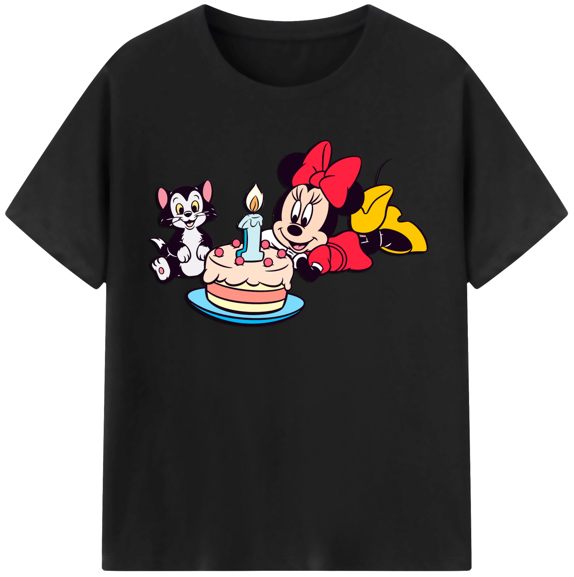 （画像用） ミッキーマウス Mickey Mouse 綿100％半袖Tシャツ（フロントプリント）
